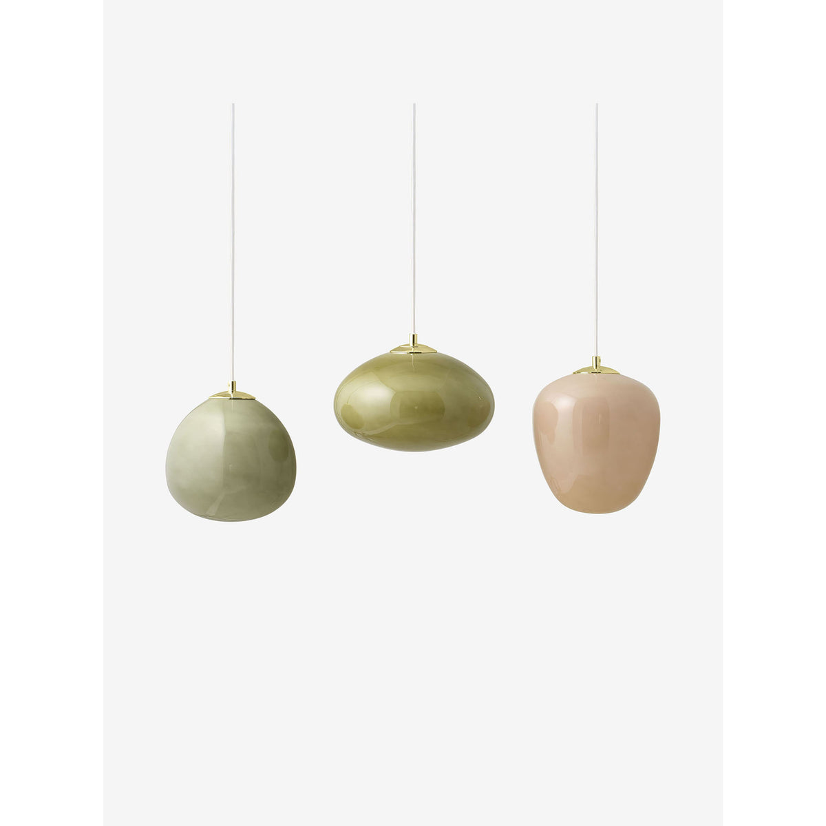 MADE.COM Adrianne Linear Pendant - Green