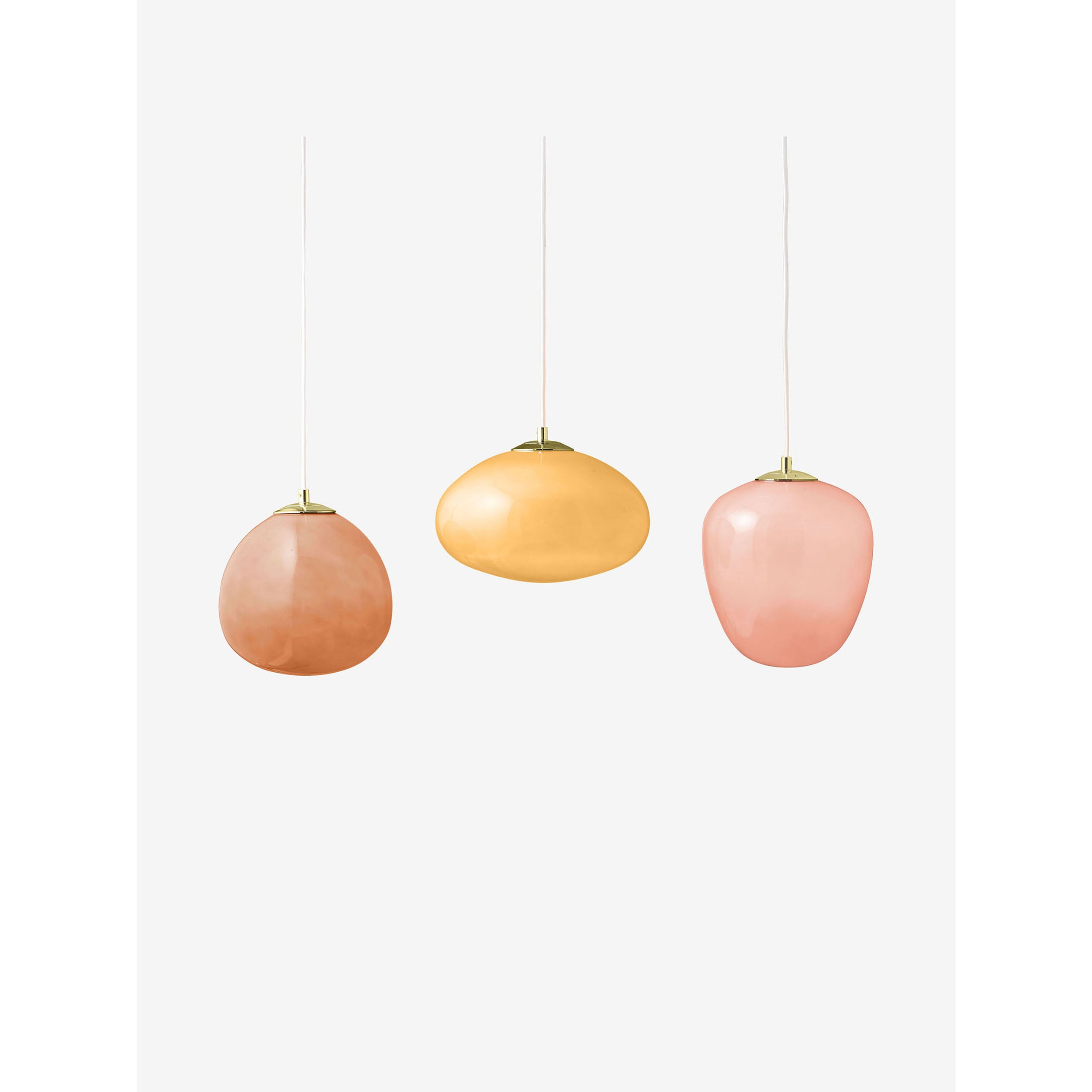 MADE.COM Adrianne Linear Pendant - Pink