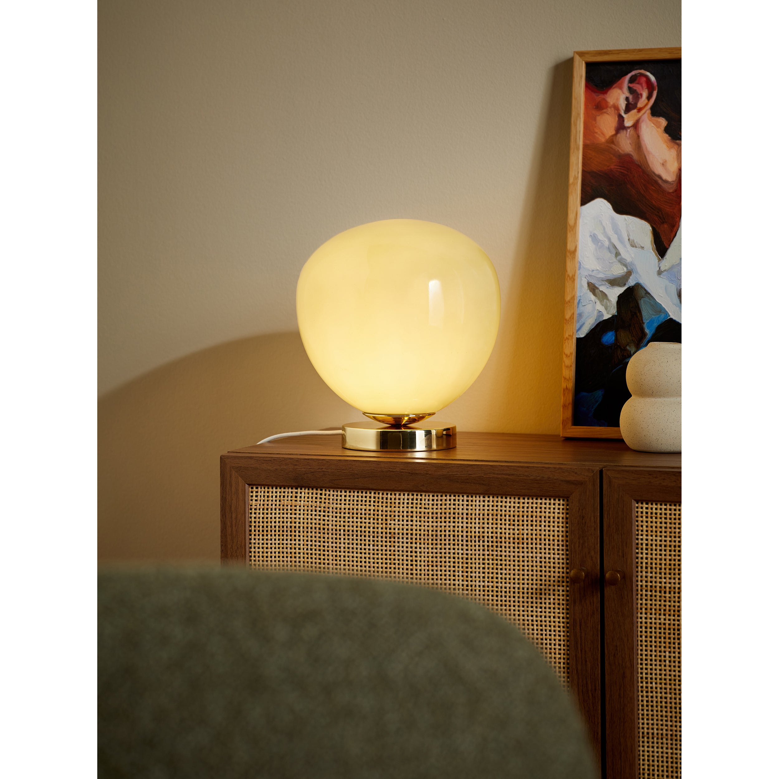 MADE.COM Adrianne Table Lamp - Green