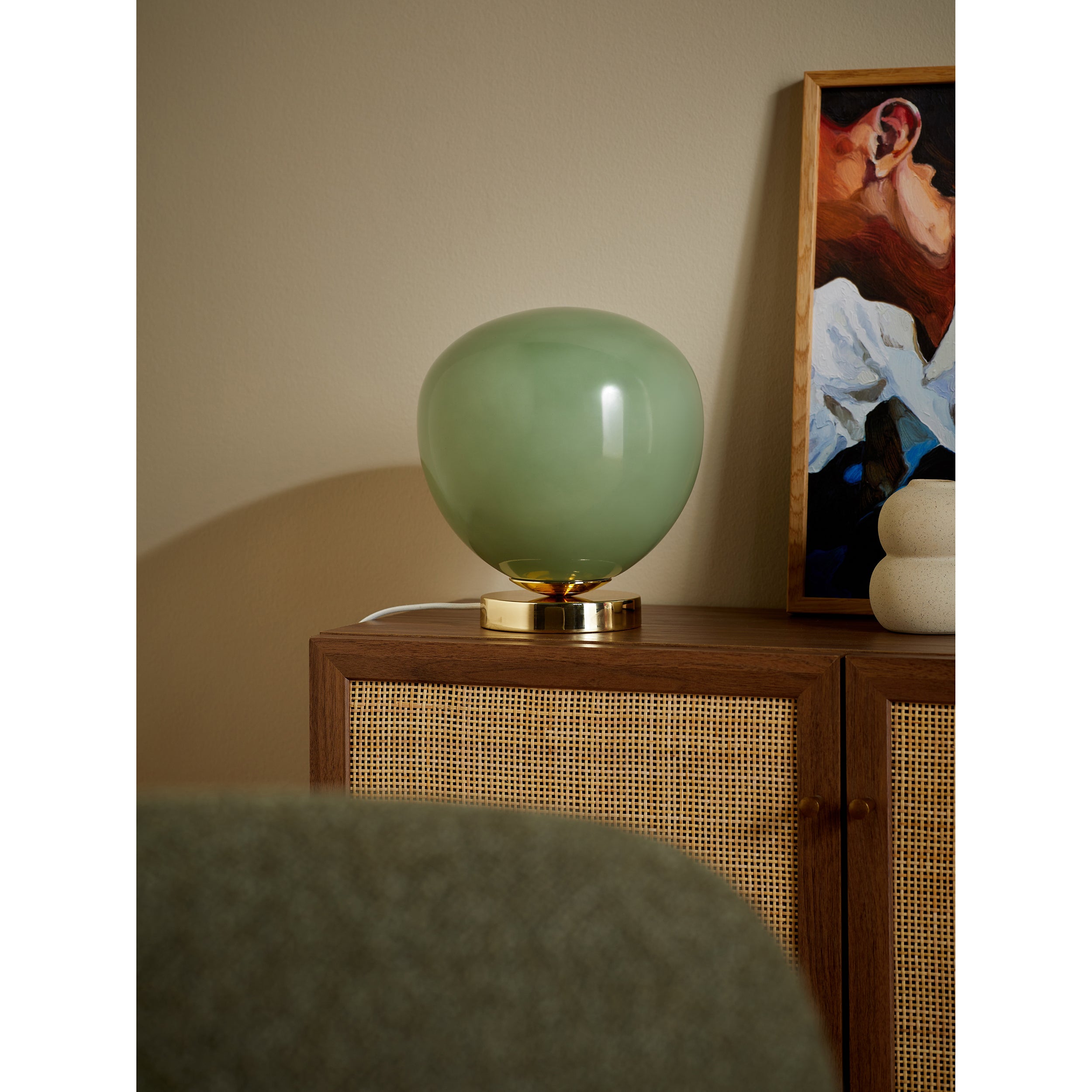 MADE.COM Adrianne Table Lamp - Green