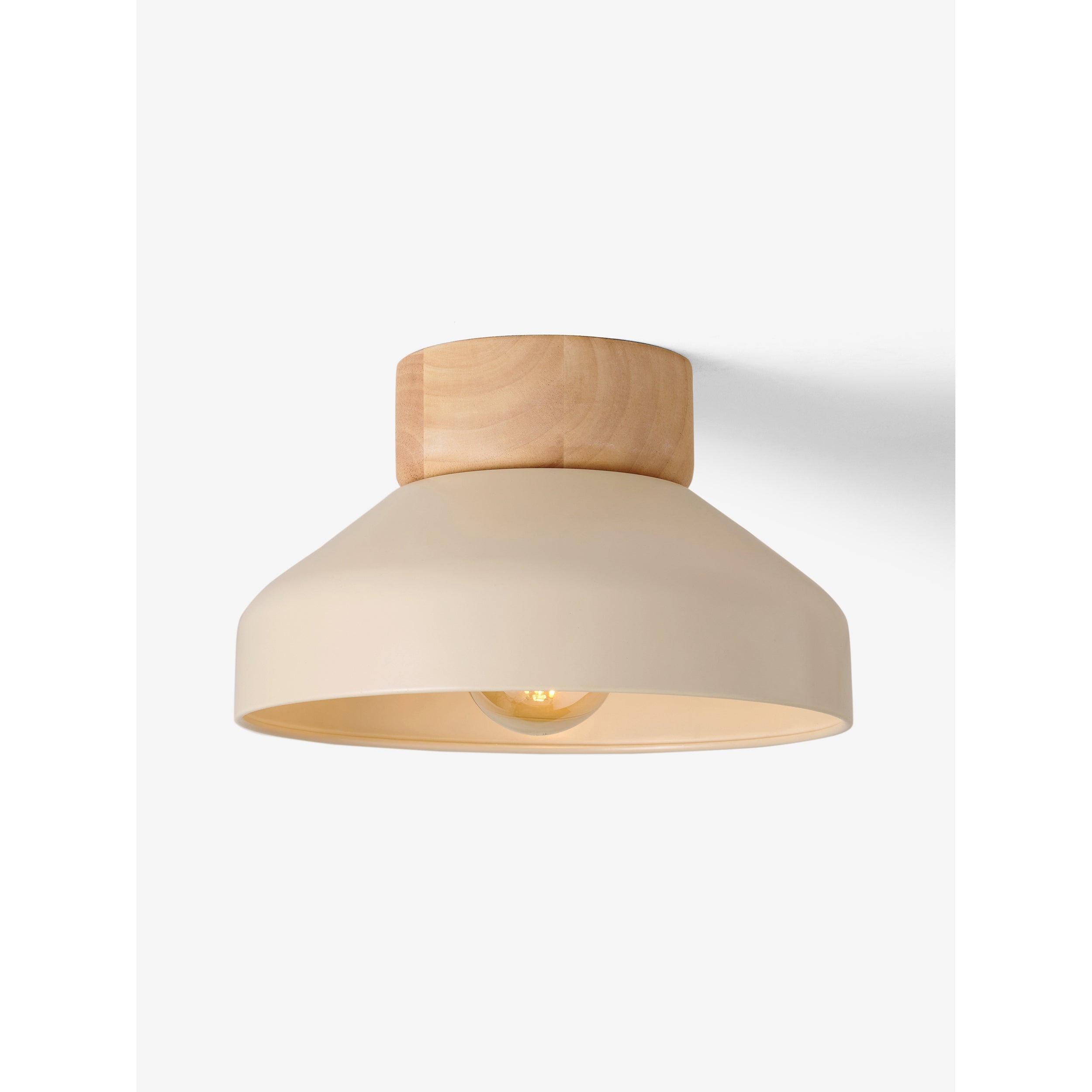 MADE.COM Albert Flush Ceiling Light - Cream