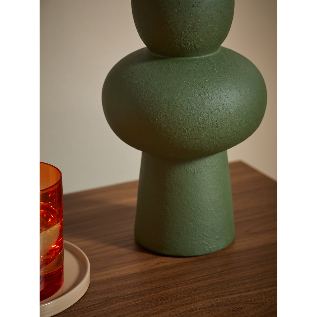 MADE.COM Freyja Ceramic Table Lamp - Green