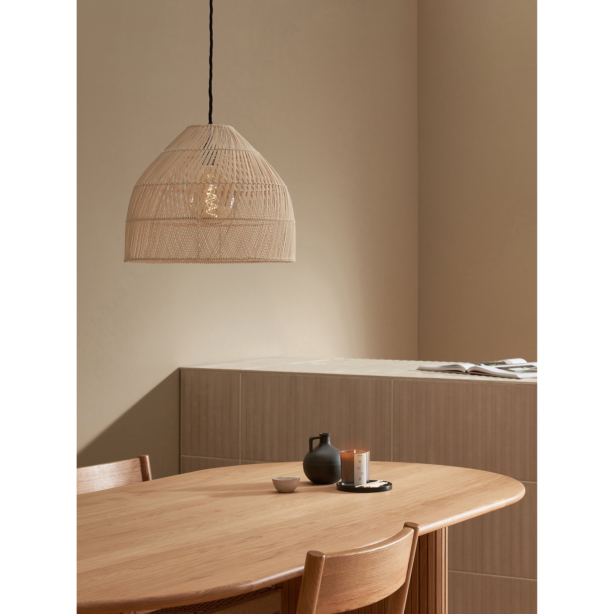 MADE.COM Java Small Lamp Shade - Natural Rattan