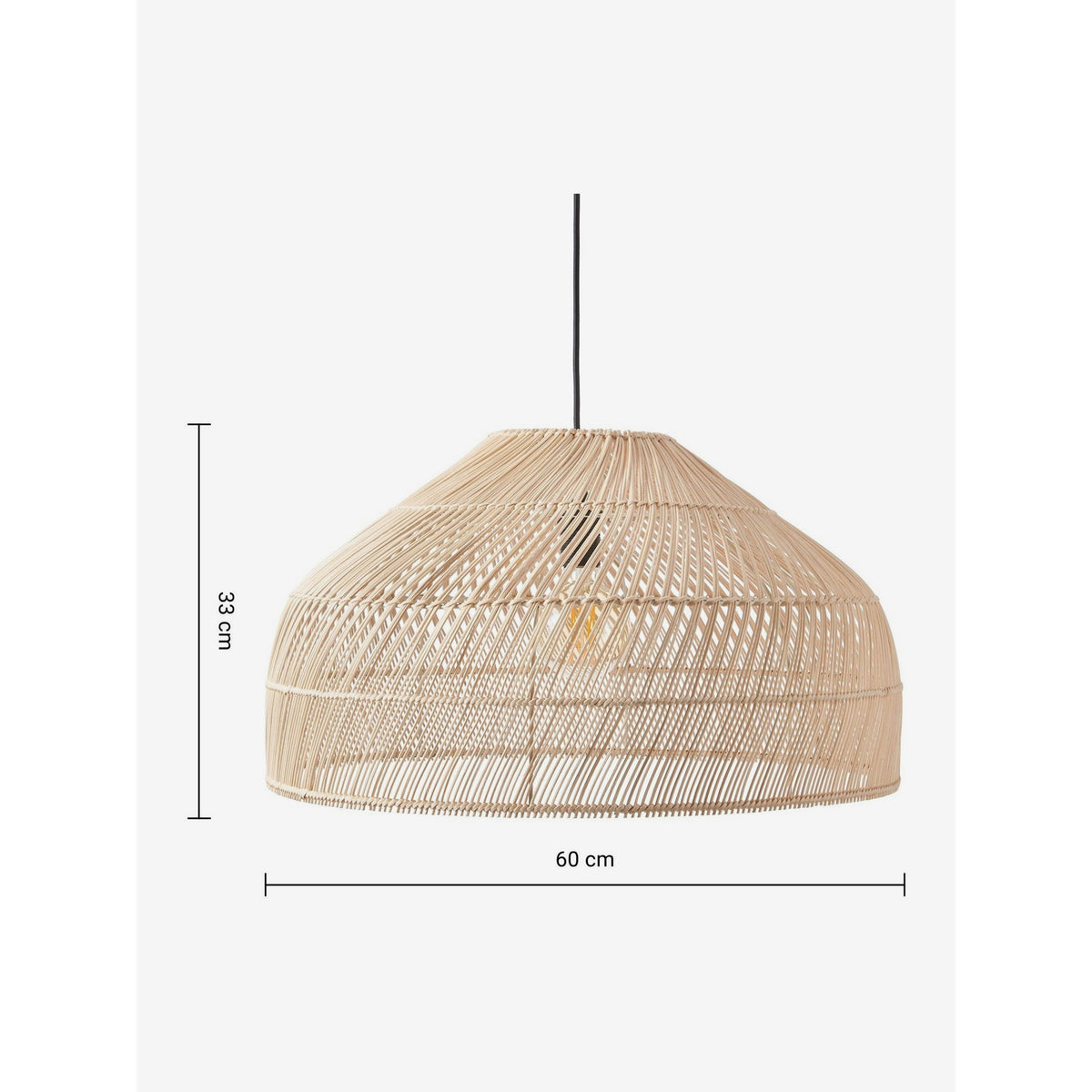MADE.COM Java Large Lamp Shade - Natural Rattan