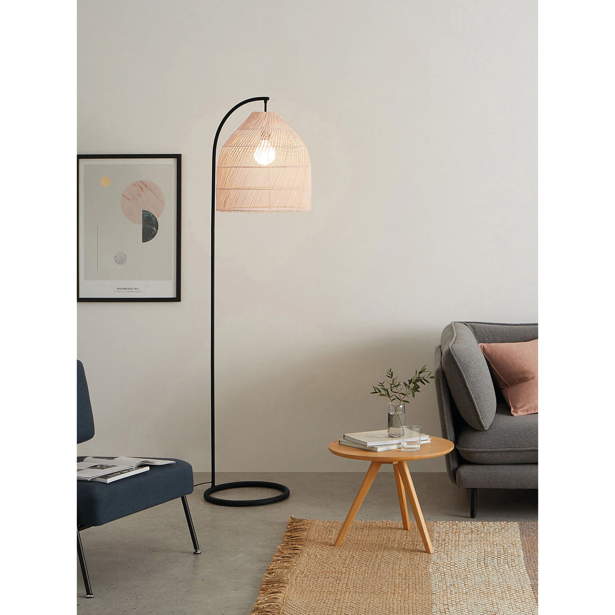 MADE.COM Java Floor Lamp - Natural