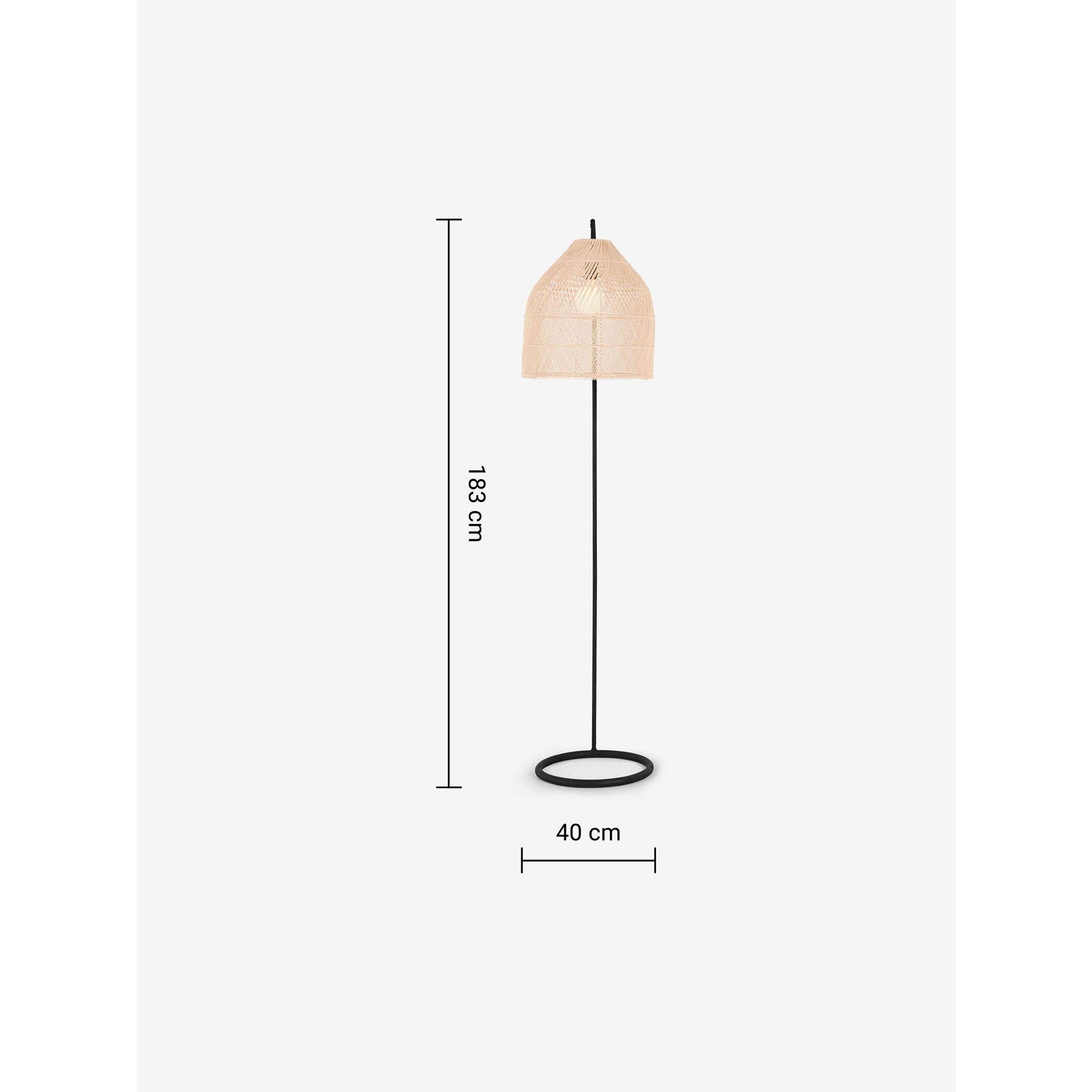 MADE.COM Java Floor Lamp - Natural