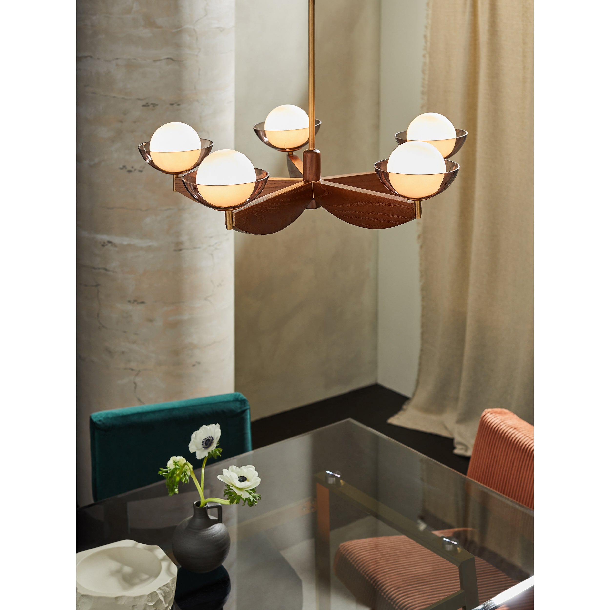 MADE.COM Layla Large Ceiling Light - Wood