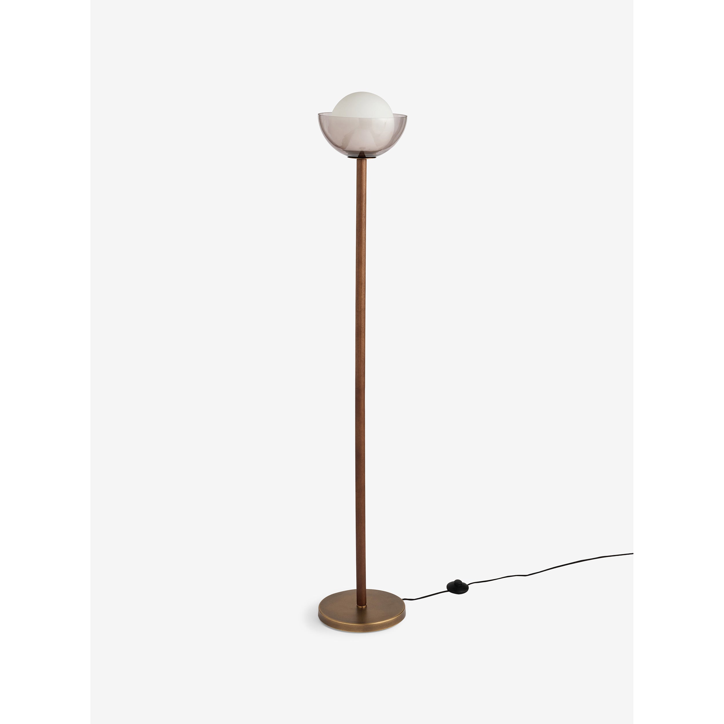 MADE.COM Layla Floor Lamp - Dark Wood