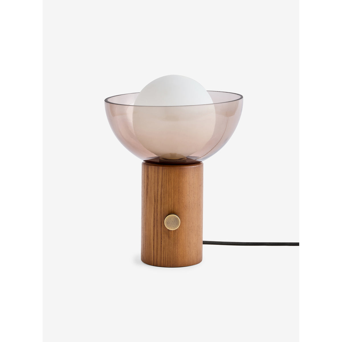 MADE.COM Layla Table Lamp - Dark Wood