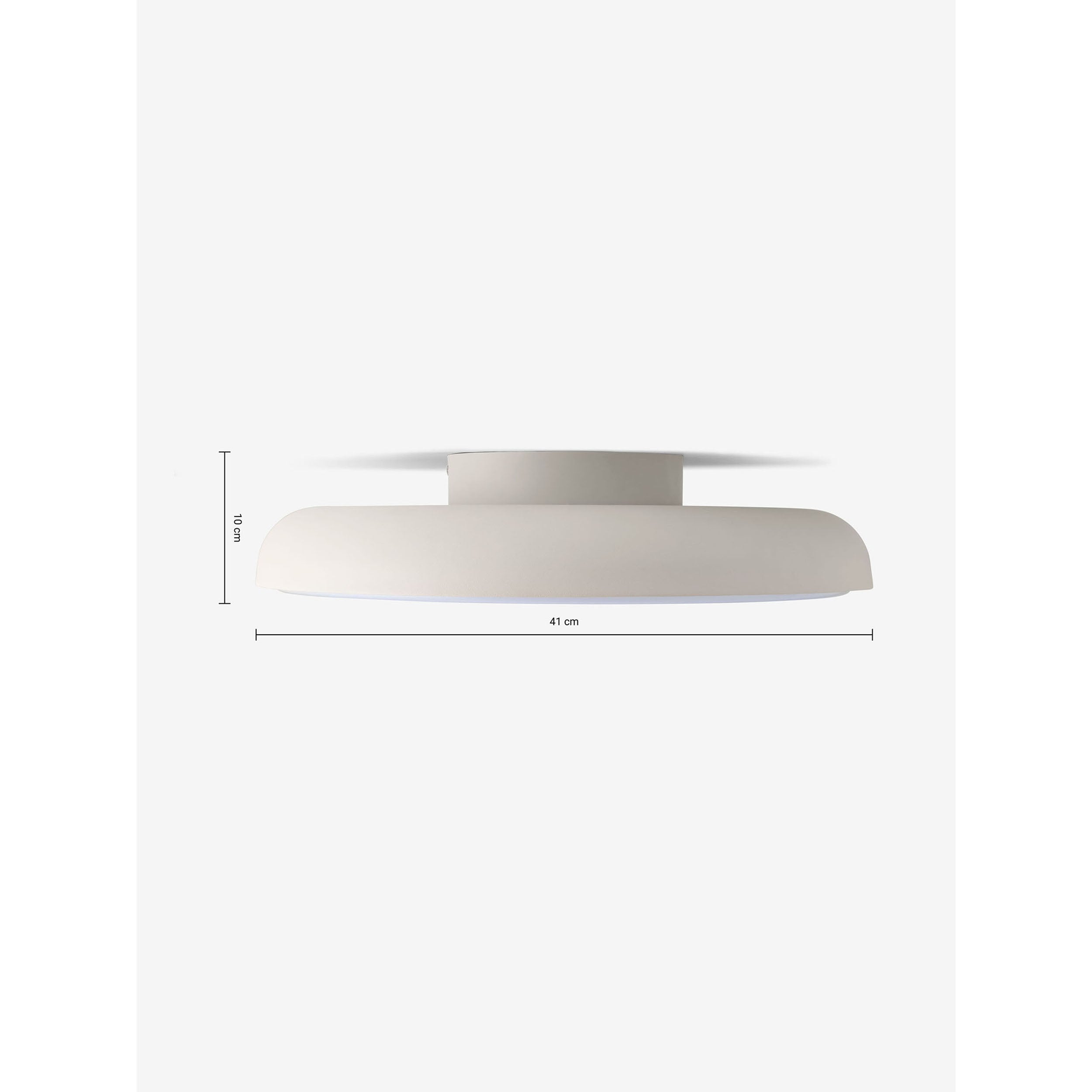 MADE.COM Nura Flush IP44 Bathroom Ceiling Light - Ivory