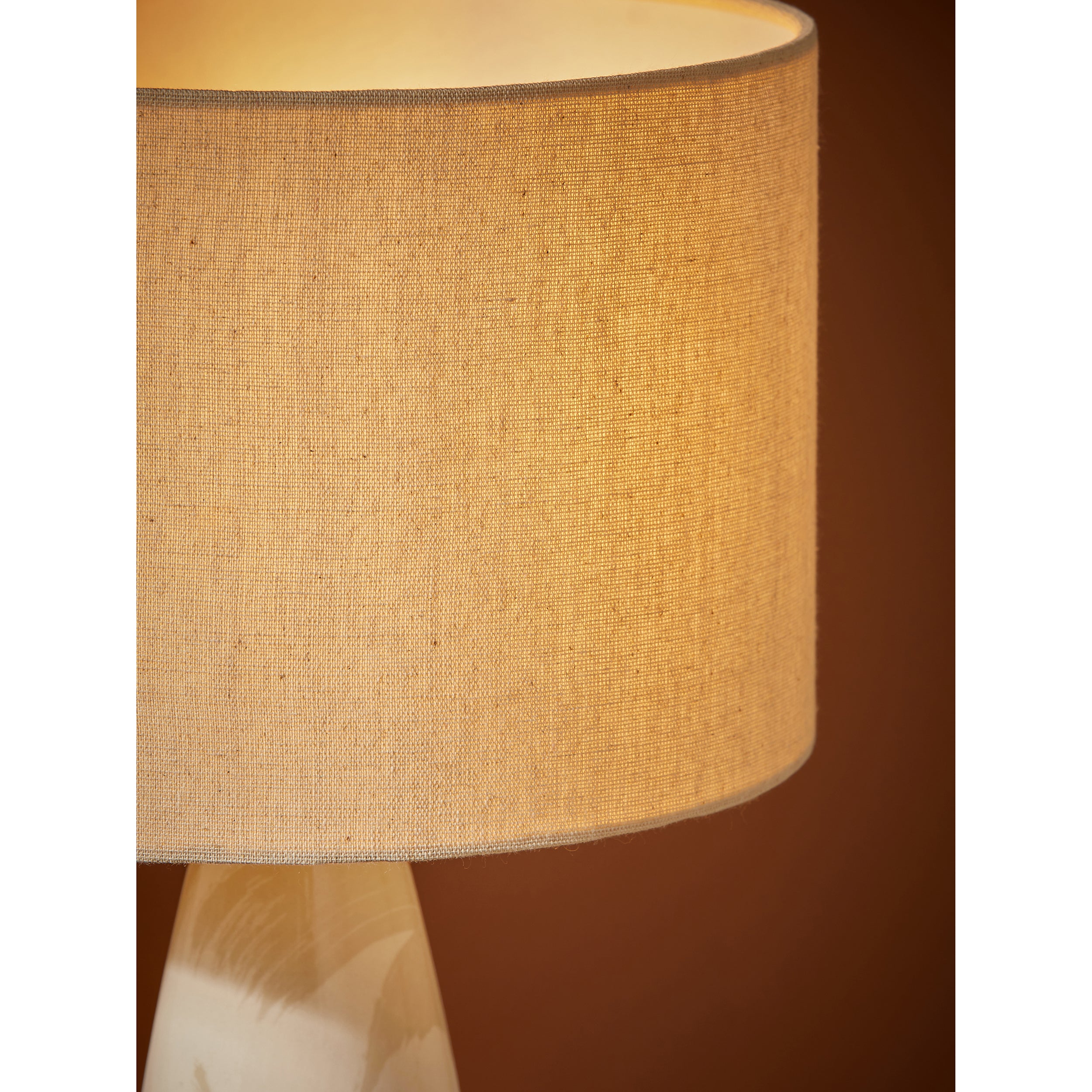 MADE.COM Vince Ceramic Table Lamp - Cream