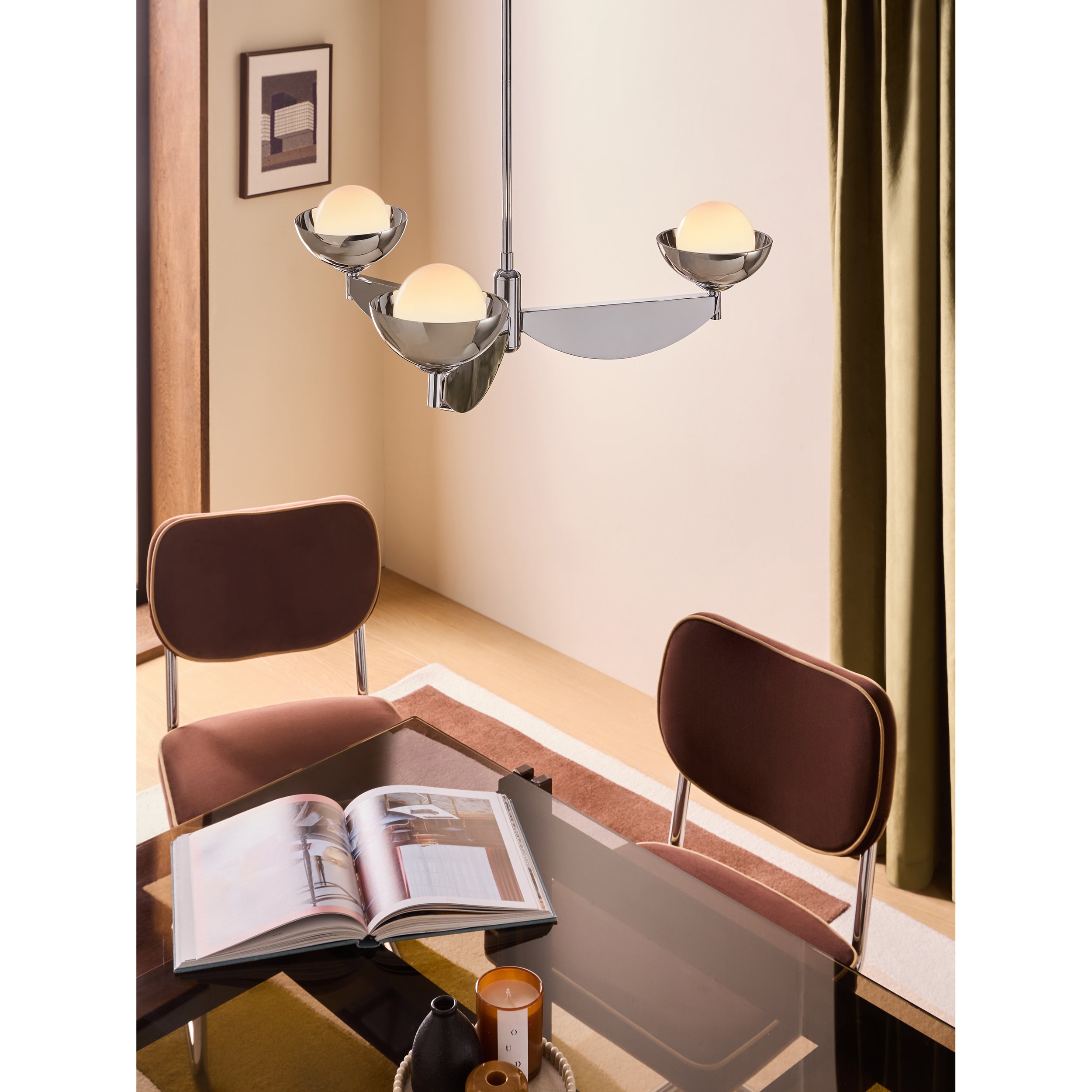 MADE.COM Layla Small Ceiling Light - Chrome