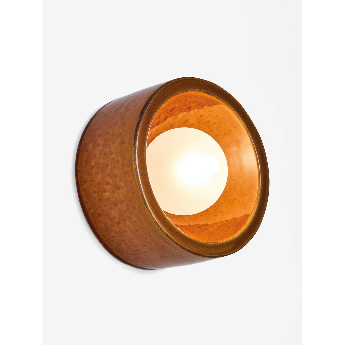 MADE.COM Mavi Ceramic Wall Light - Brown