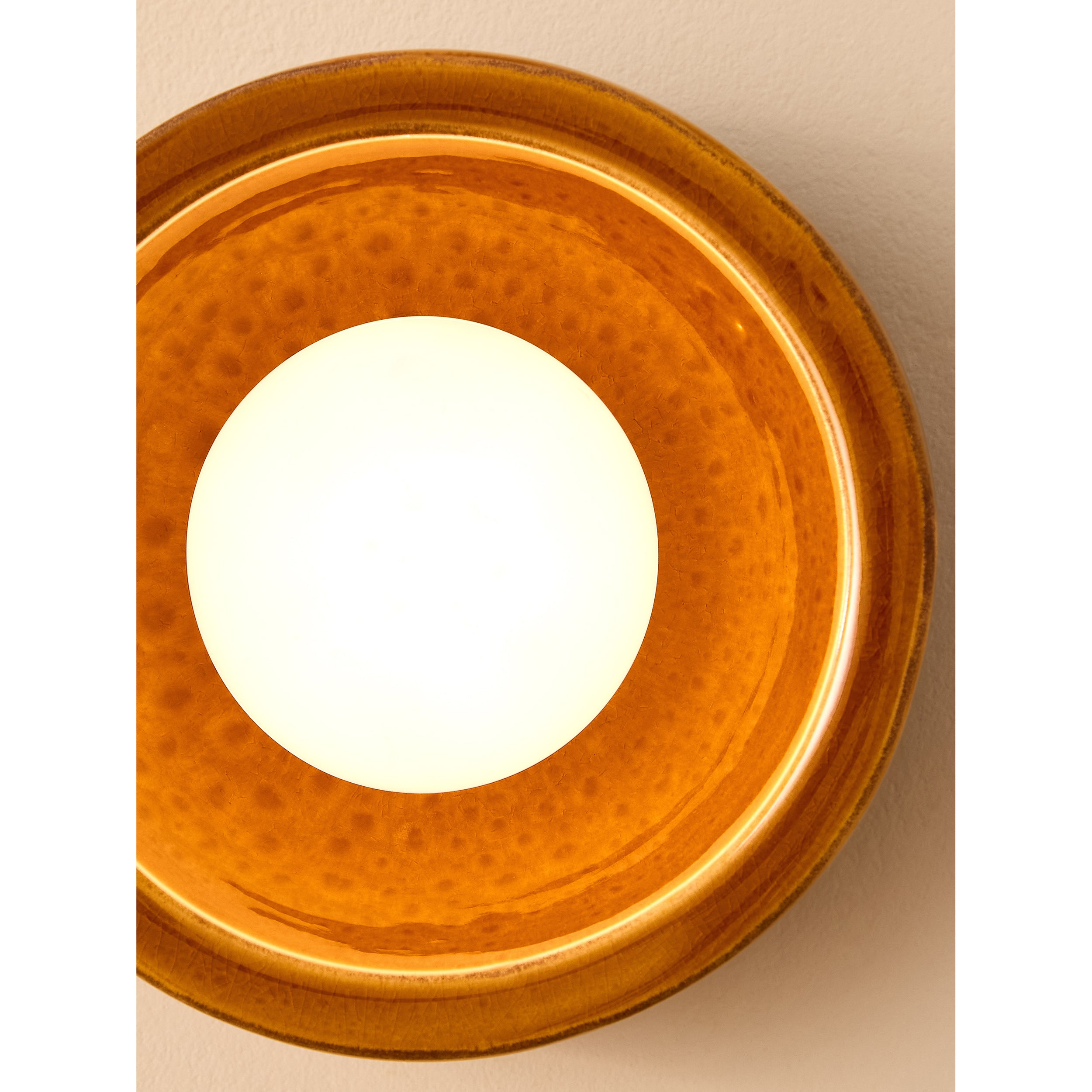 MADE.COM Mavi Ceramic Wall Light - Brown