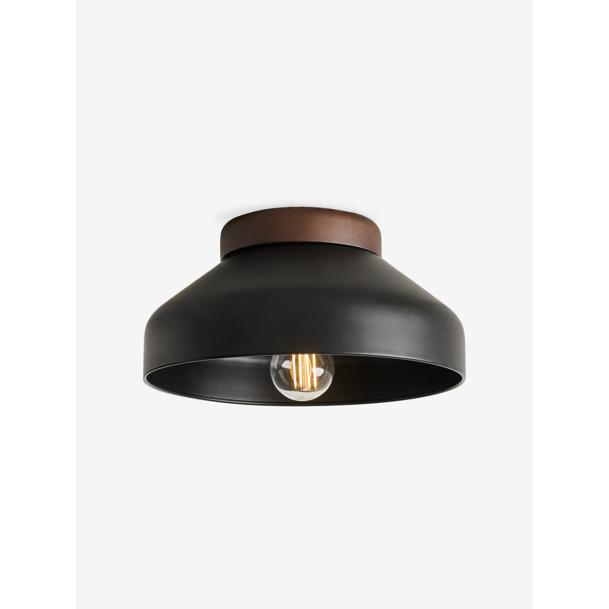 MADE.COM Albert Flush Ceiling Light - Black