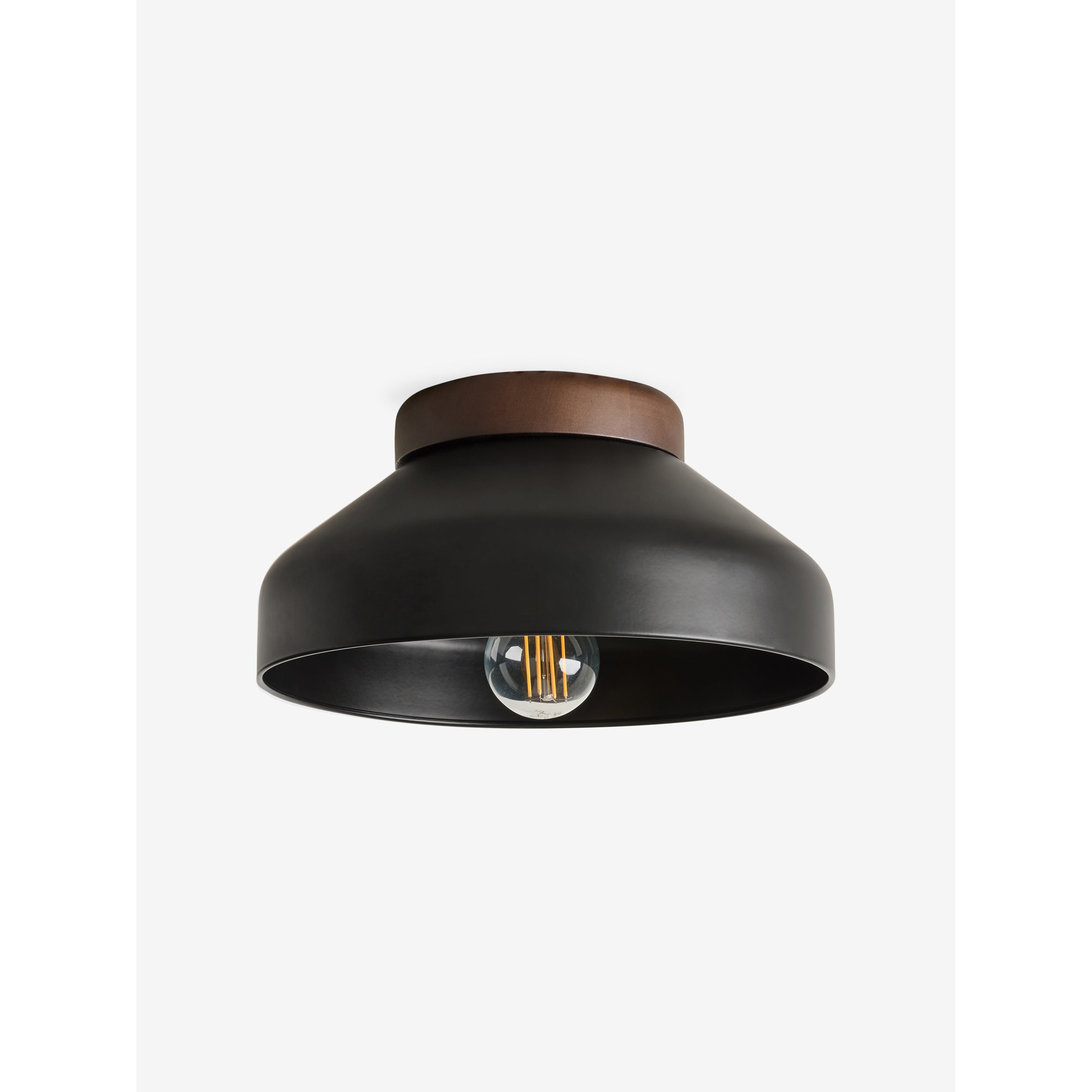 MADE.COM Albert Flush Ceiling Light - Black