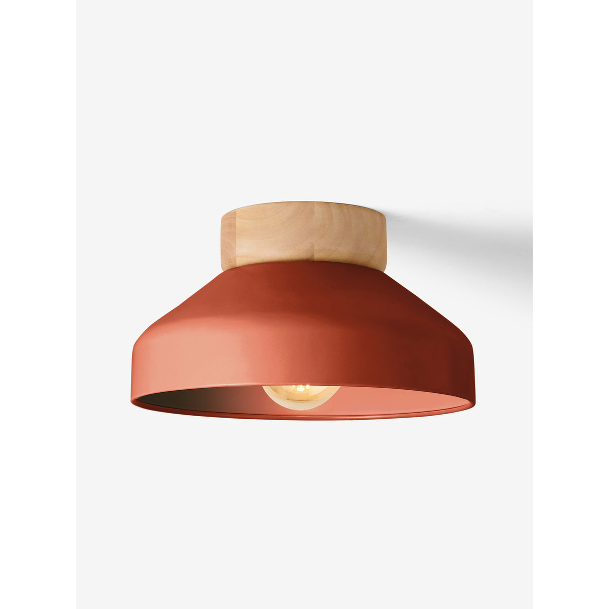 MADE.COM Albert Flush Ceiling Light - Terracotta