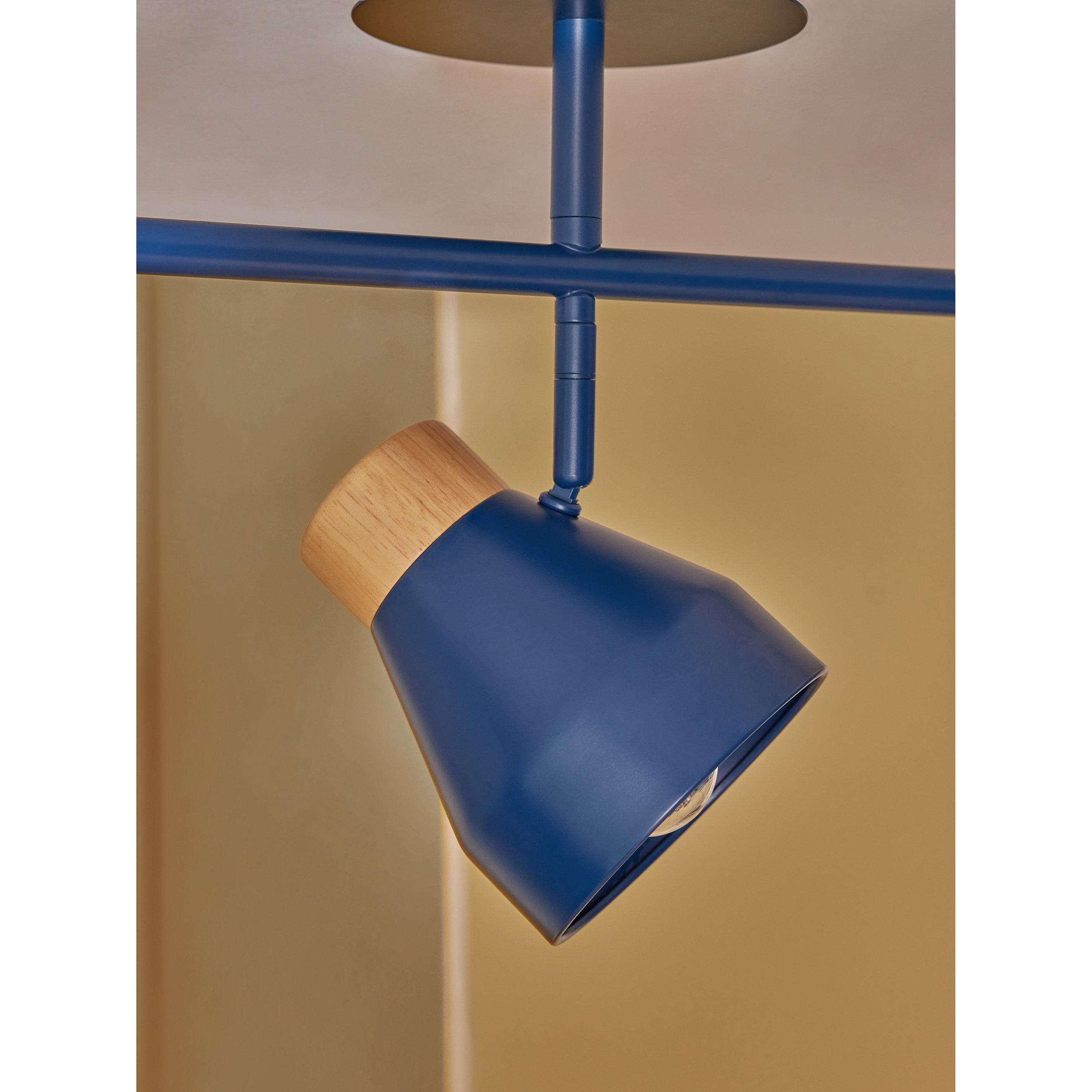 MADE.COM Albert 3 Light Linear Pendant - Navy