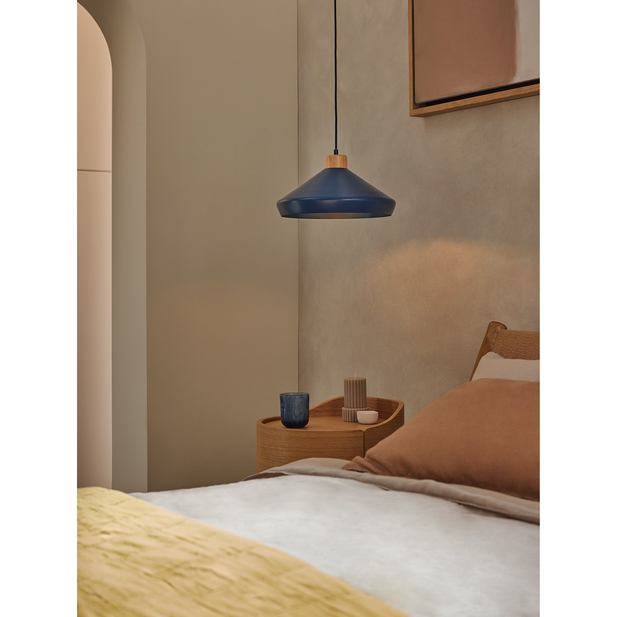 MADE.COM Albert Ceiling Pendant Light - Navy