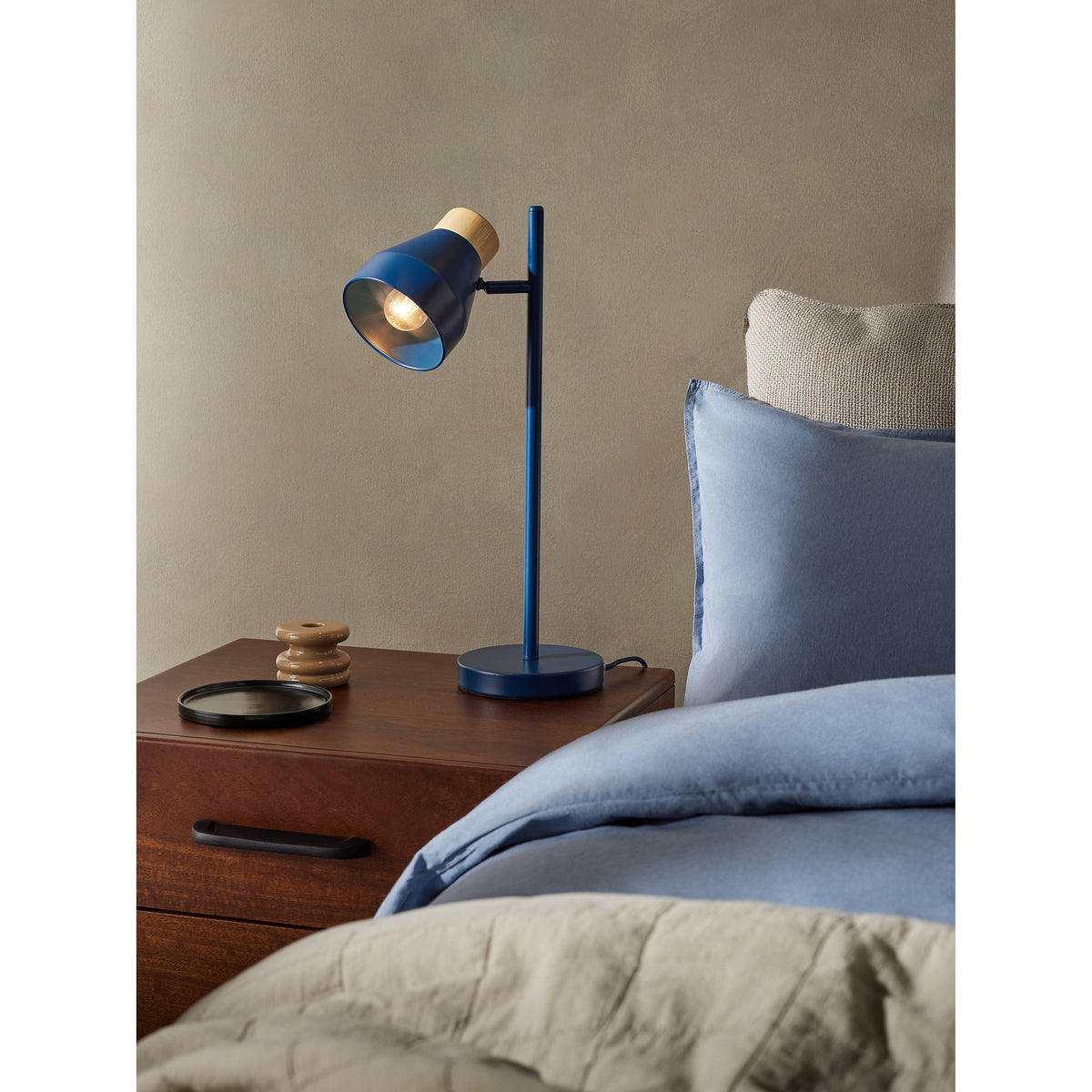 MADE.COM Albert Table Lamp - Navy