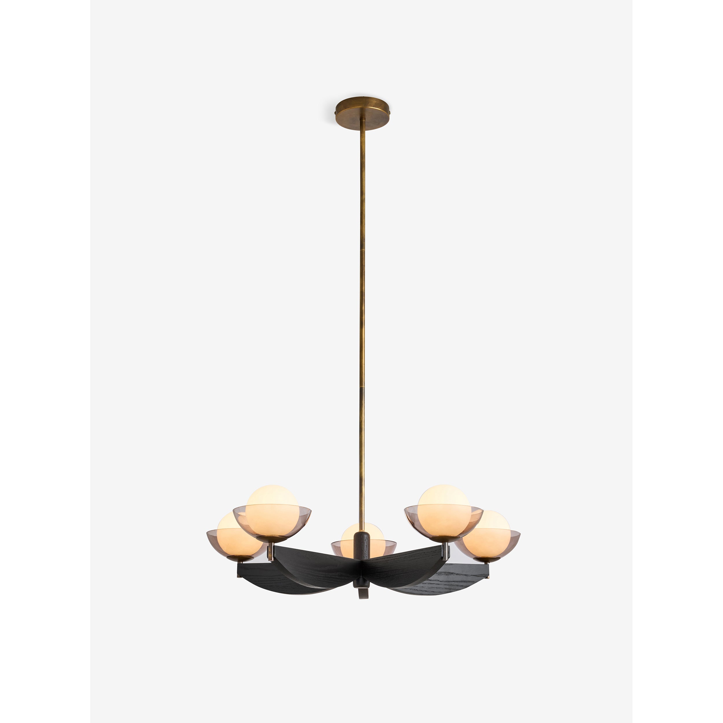 MADE.COM Layla Large Ceiling Light - Black Wood