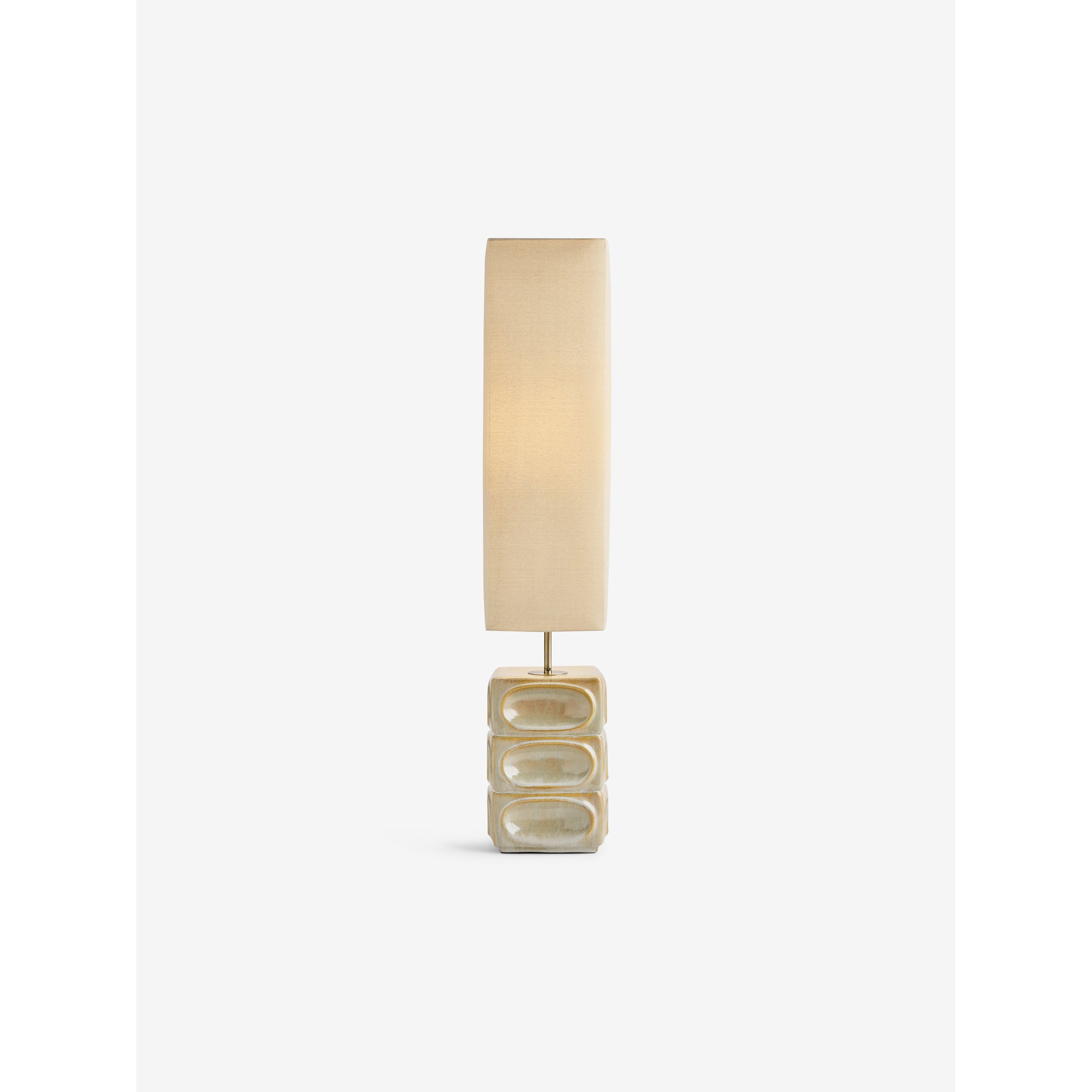 MADE.COM Nell Ceramic Floor Lamp - Cream