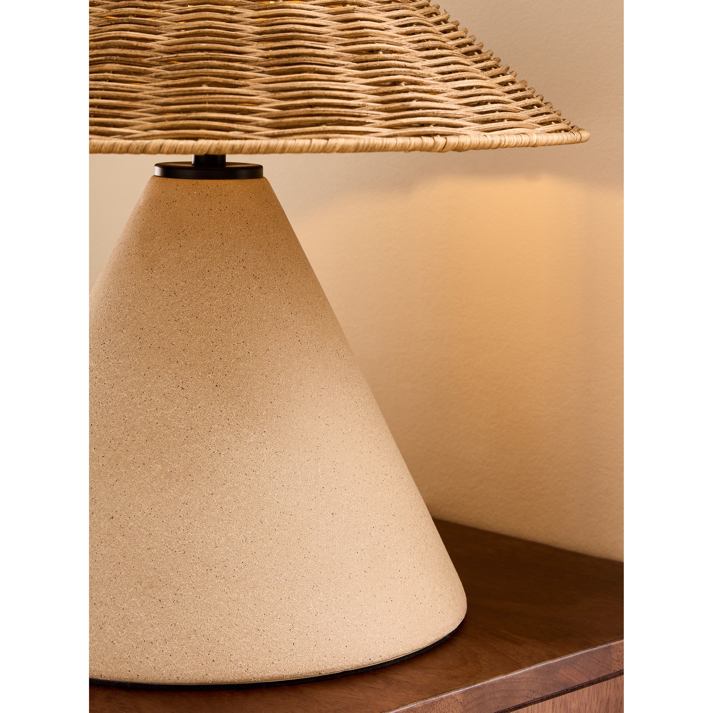 MADE.COM Marlowe Ceramic Table Lamp - Natural
