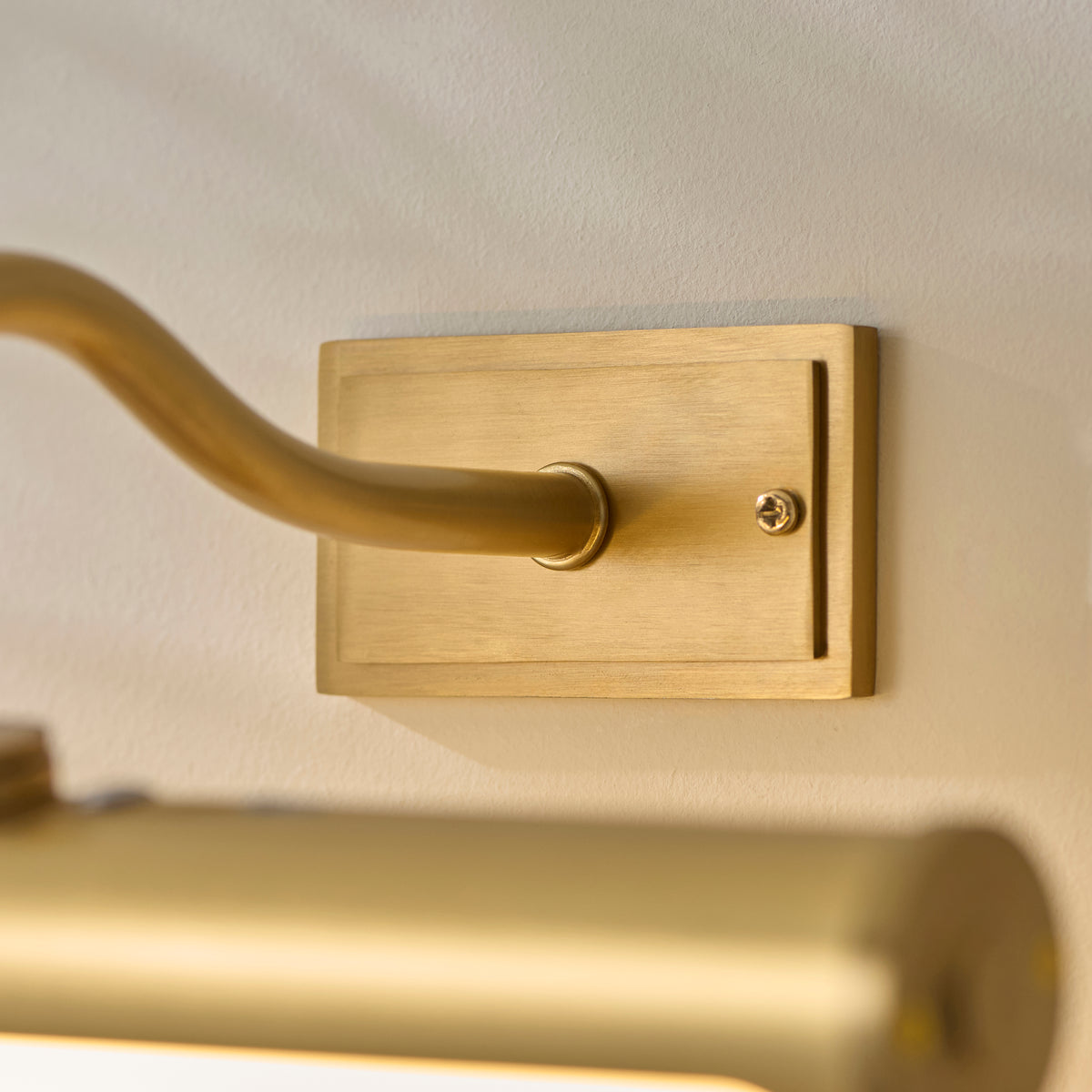 Endon Maris Rechargeable Picture Light - Warm Brass Plate & Frosted PC