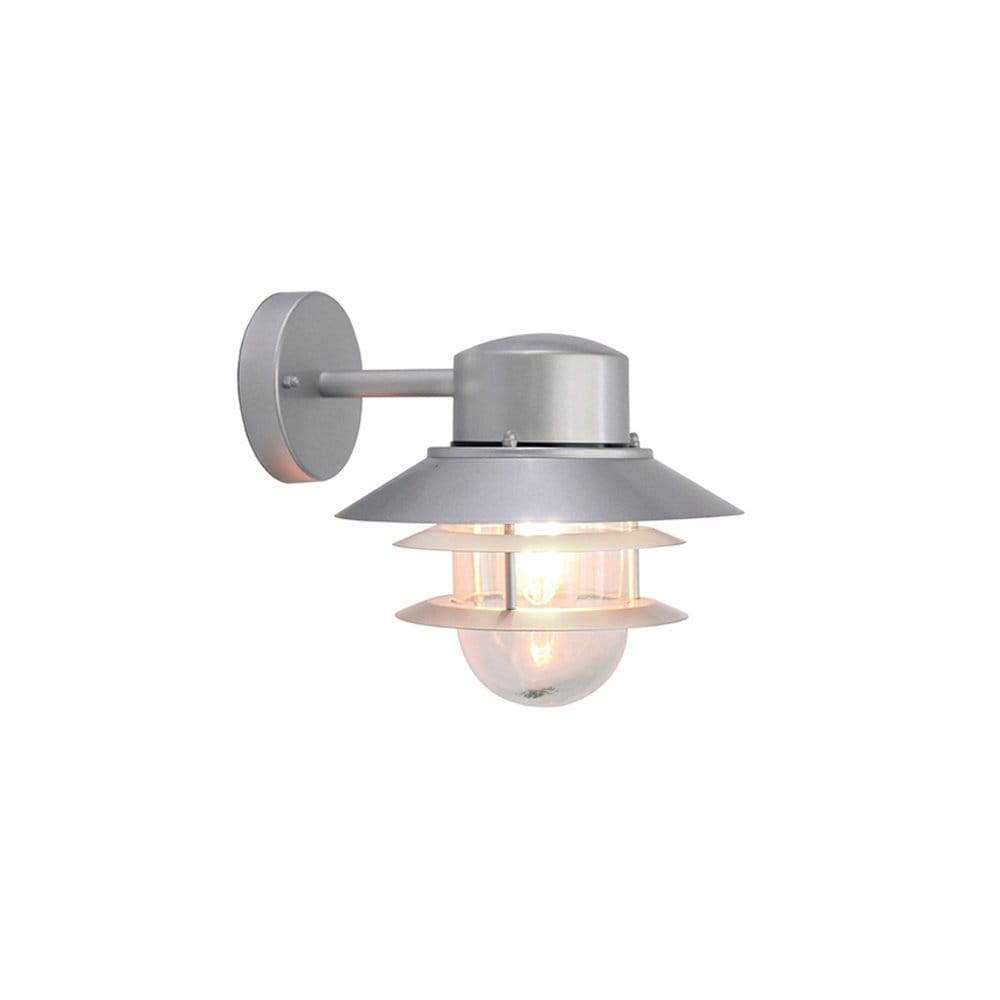 Elstead Copenhagen Single Wall Lantern - Silver