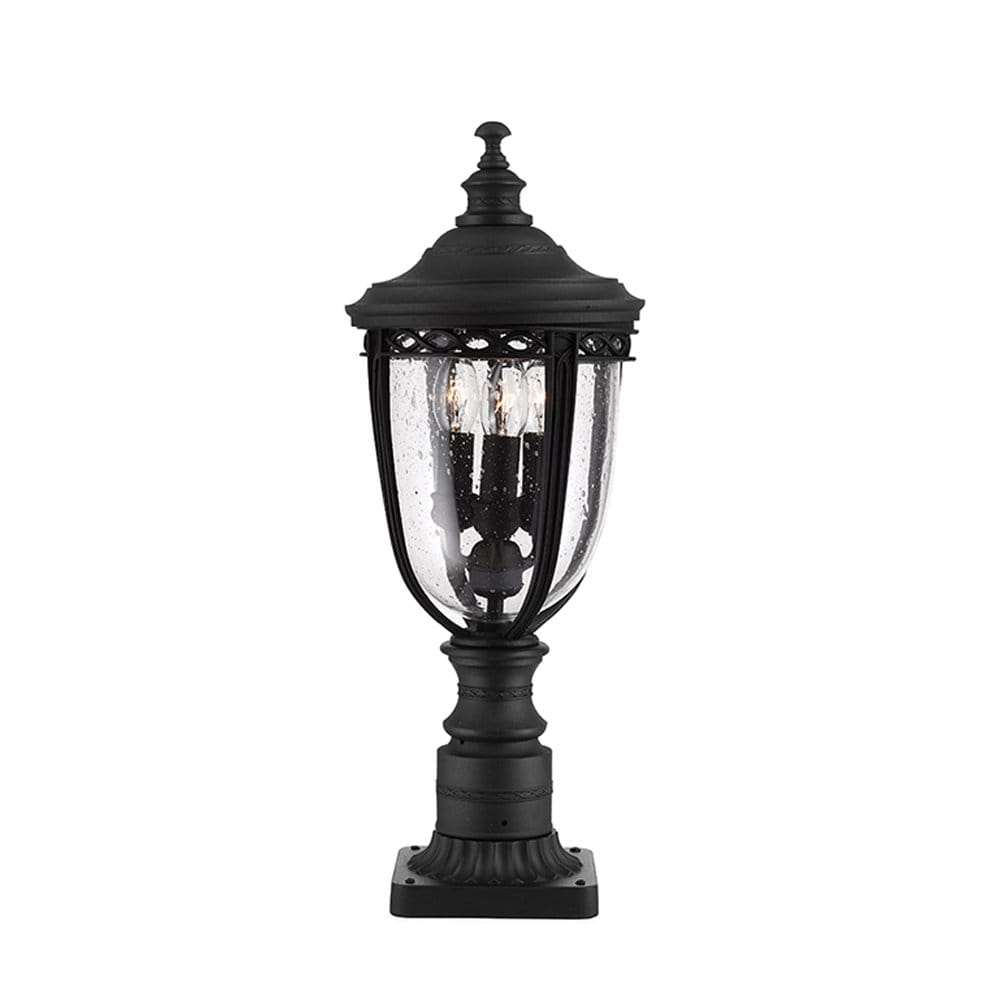 Feiss English Bridle 3 Light Medium Pedestal - Black