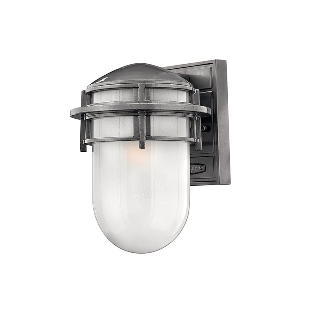 Hinkley Reef Single Small Wall Lantern - Hematite