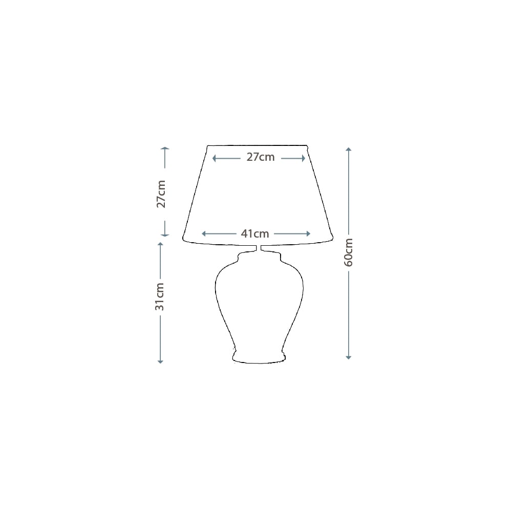 Elstead Arum Single Table Lamp - Aged Brass