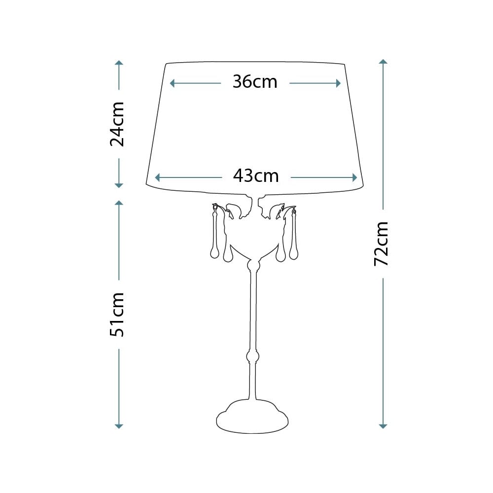 Elstead Amarilli Single Table Lamp - Bronze & Gold