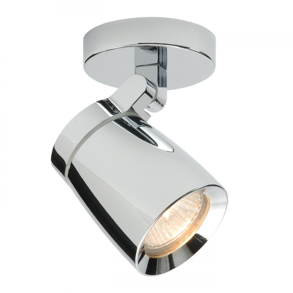 Saxby Knight Single Light IP44 - Chrome Plate & Clear Glass