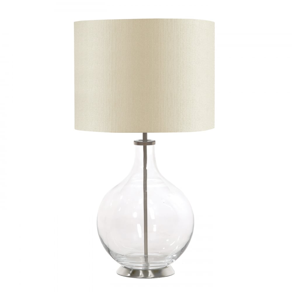 Elstead Orb Single Table Lamp - Clear