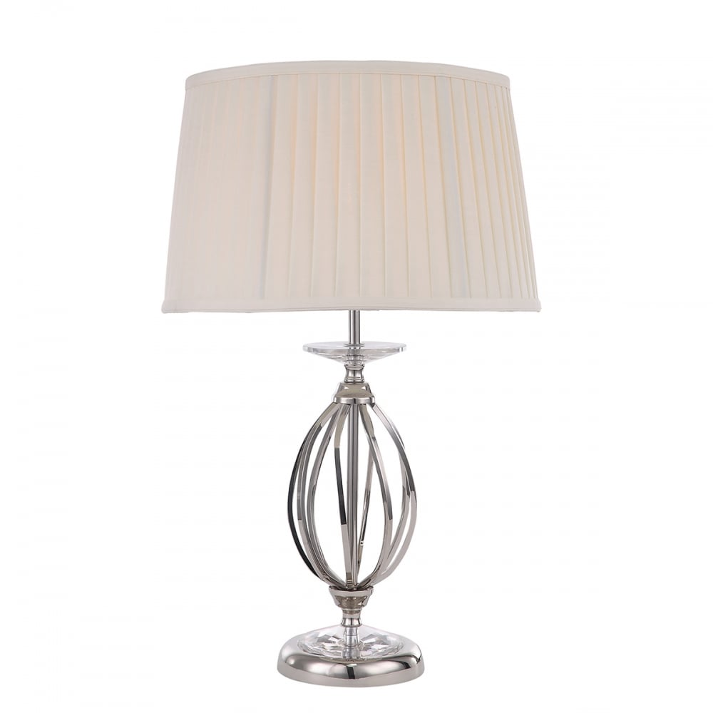 Elstead Aegean Single Table Lamp - Polished Nickel