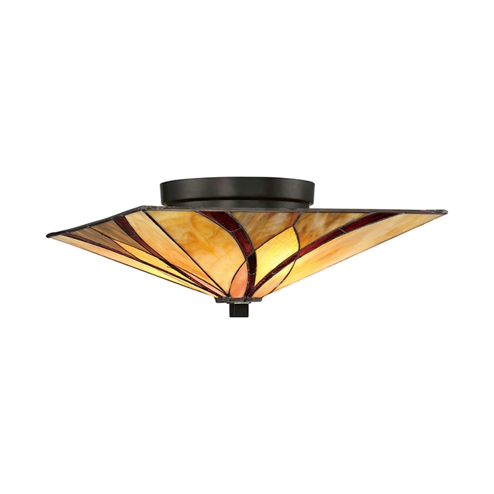 Quoizel Asheville 2 Light Flush Fitting - Valiant Bronze