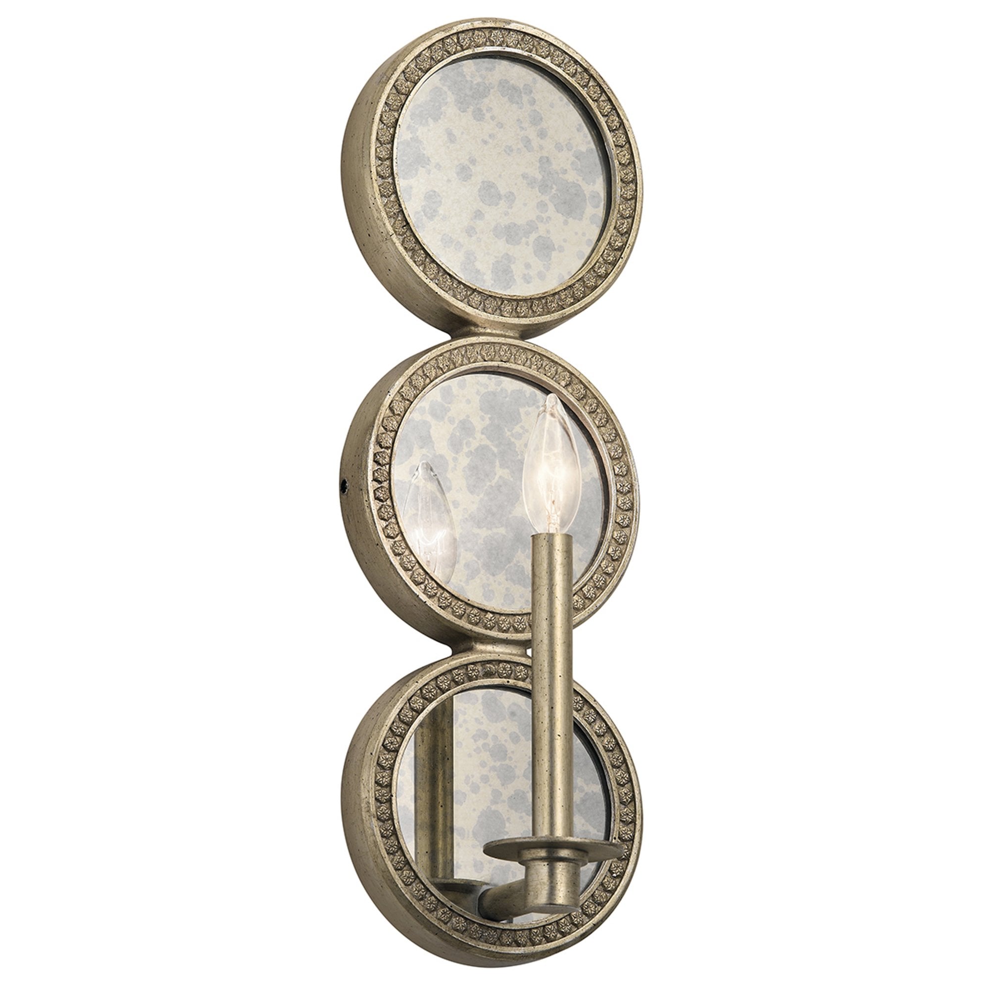 Kichler Rosalie Single Wall Light - Sterling Gold