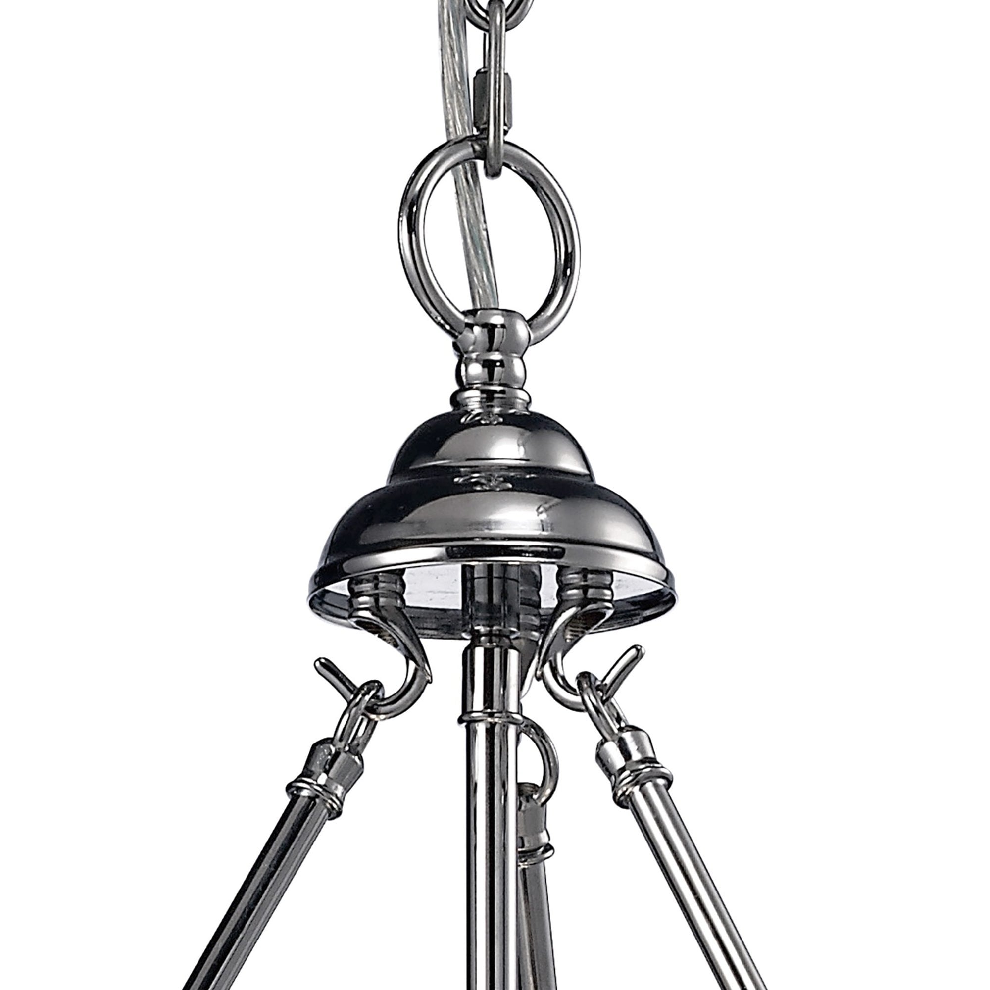Diyas IL31072 Aubrey Pendant 3 Light Polished Chrome/Glass