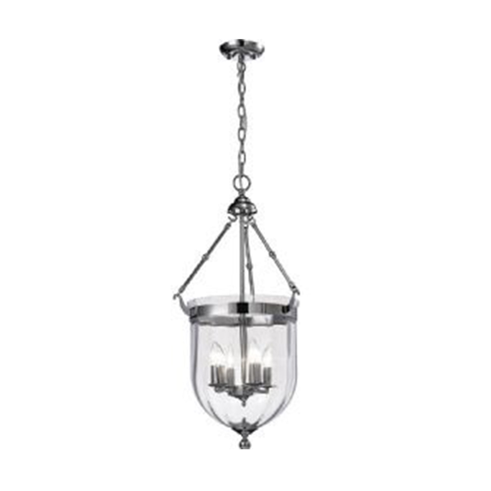 Diyas IL31073 Aubrey Pendant 4 Light Polished Chrome/Glass