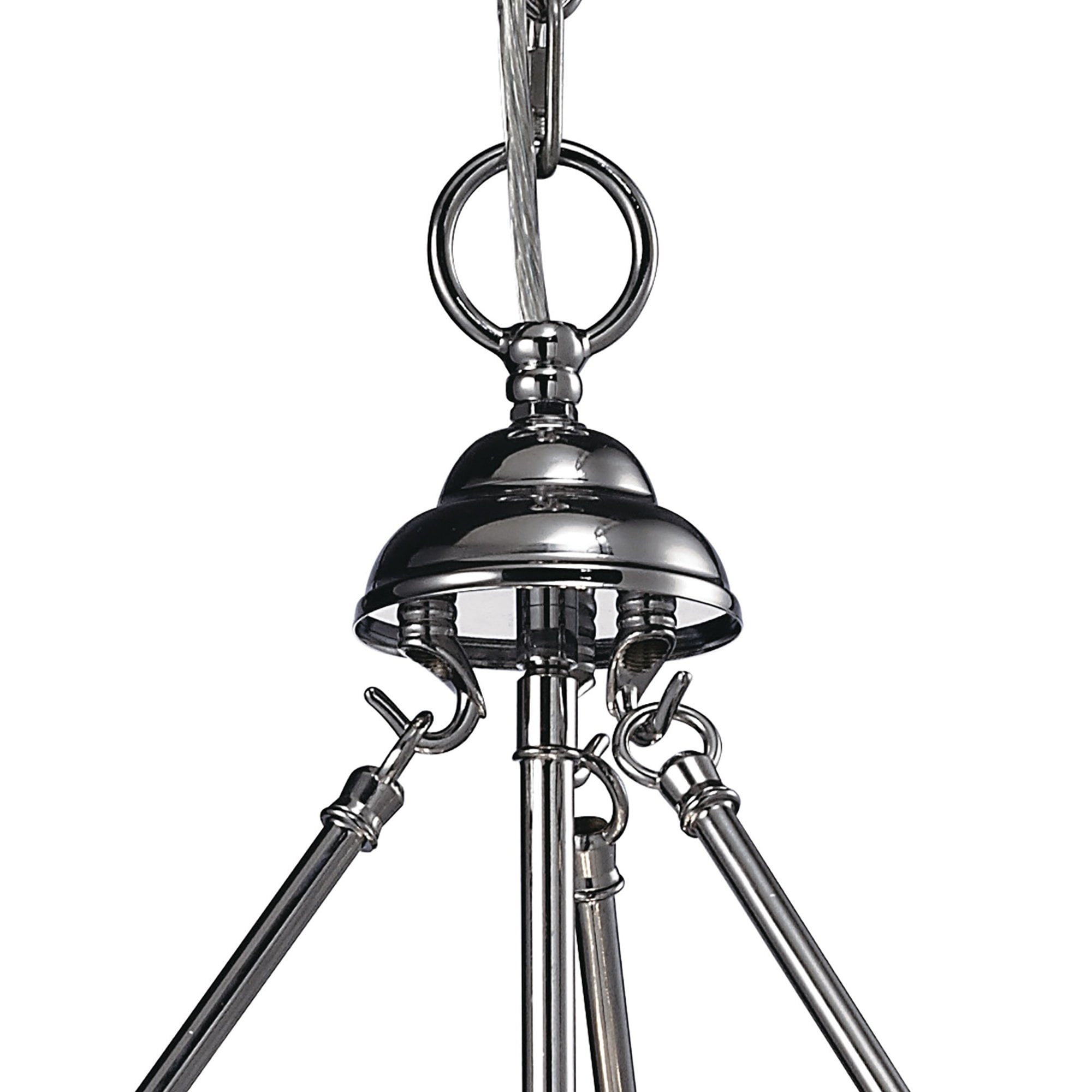 Diyas IL31073 Aubrey Pendant 4 Light Polished Chrome/Glass