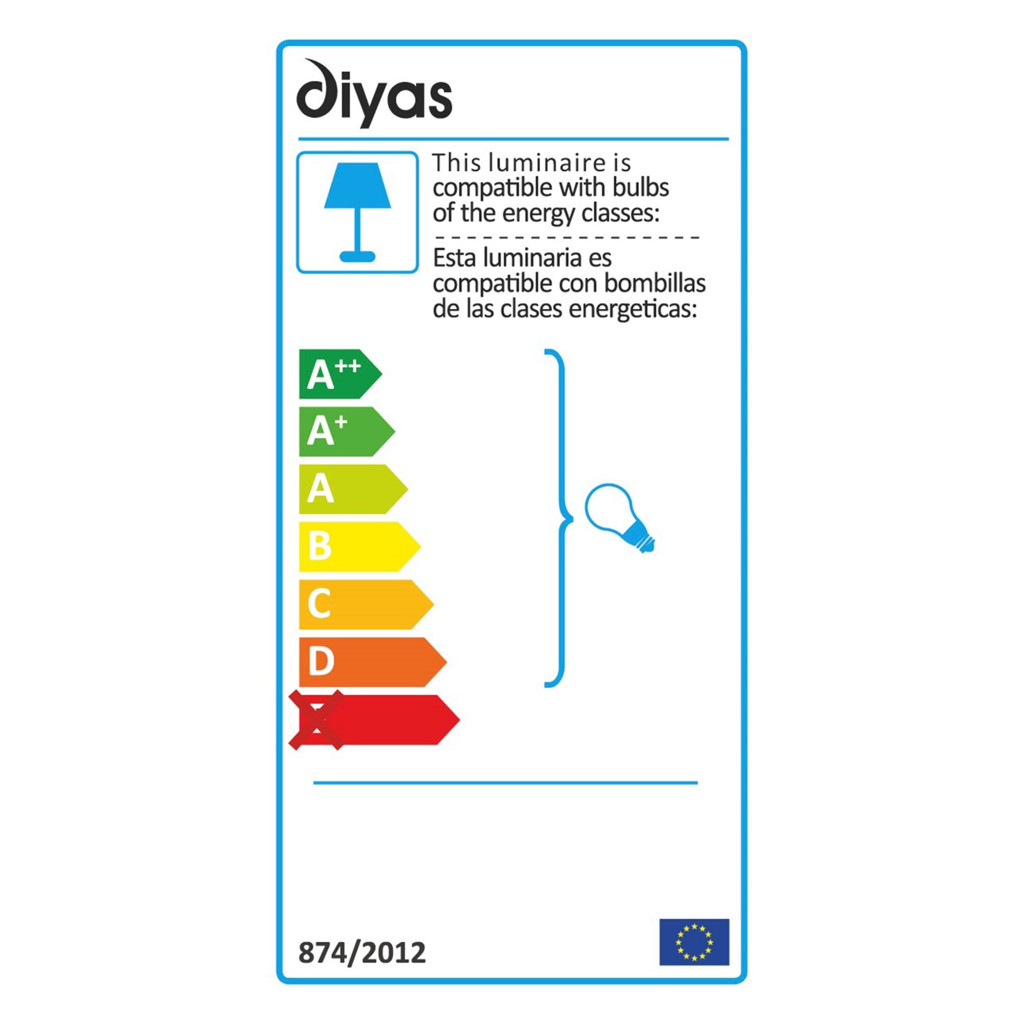 Diyas IL30211 Bianco Wall Light Switched 1 Light French Gold/Crystal