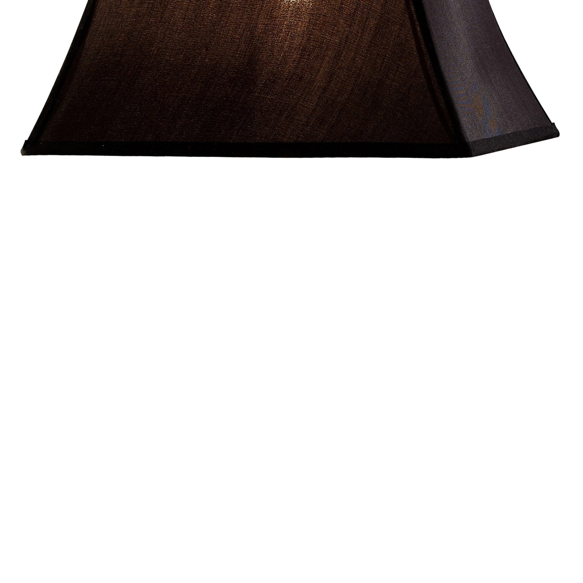 Diyas ILS20243 Contessa Square Medium Shade - Black 16.5/30.5cm - Shade Only