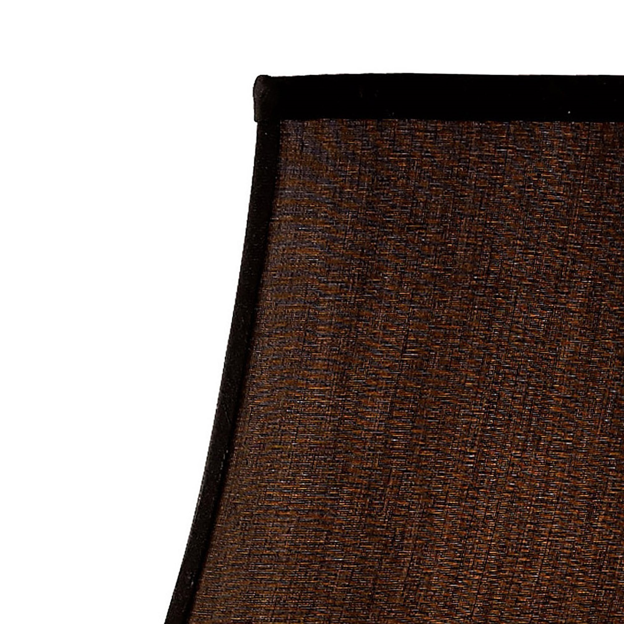 Diyas ILS20243 Contessa Square Medium Shade - Black 16.5/30.5cm - Shade Only