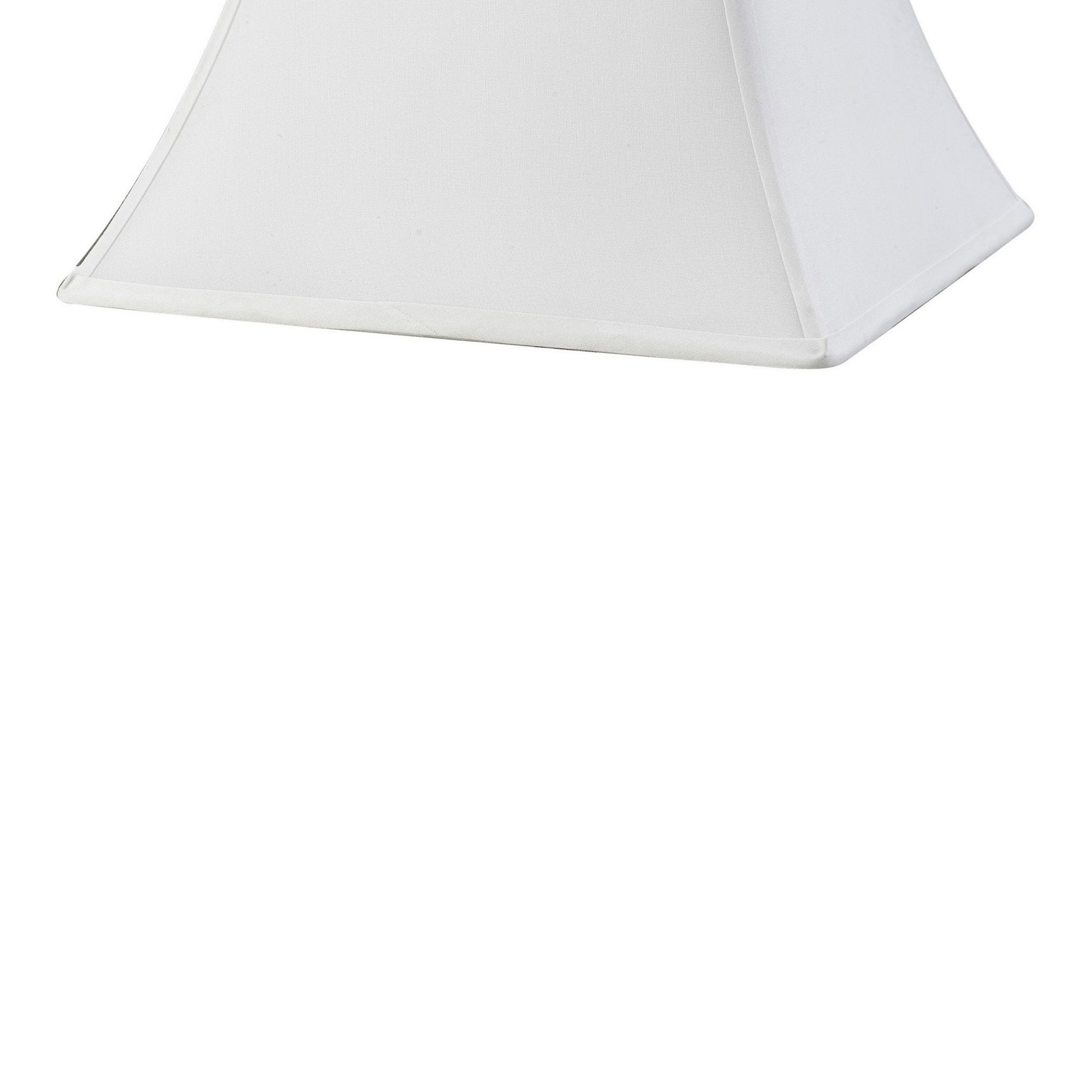 Diyas ILS20252 Contessa Square Small-Medium Shade - White 13/25.5cm - Shade Only