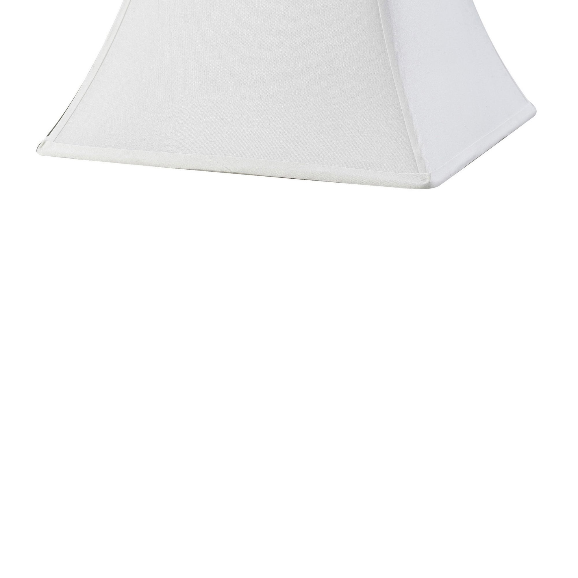 Diyas ILS20254 Contessa Square Large Shade - White 19/35.5cm - Shade Only
