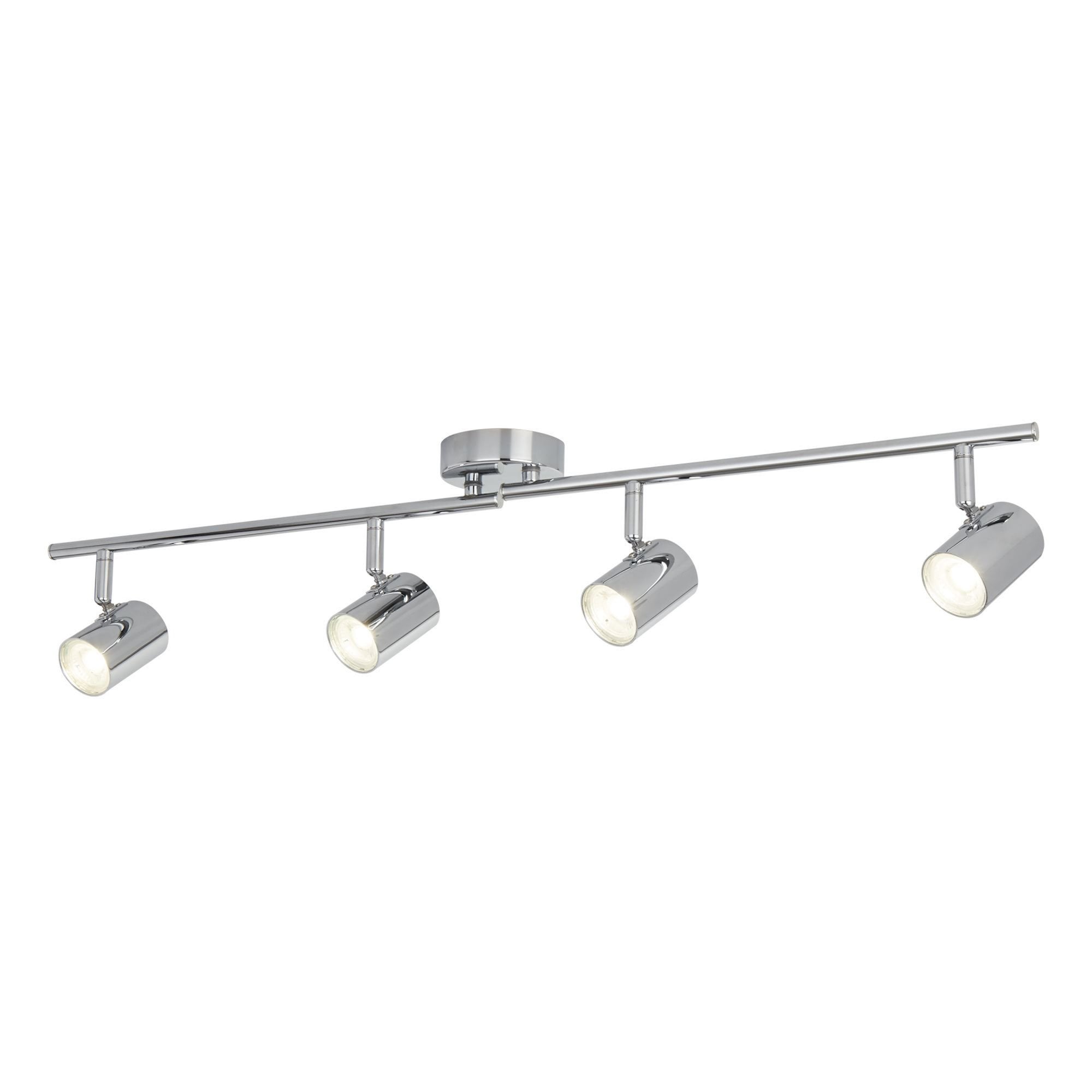 Searchlight Redfern 4 Light Cylinder Head Split Bar, Chrome