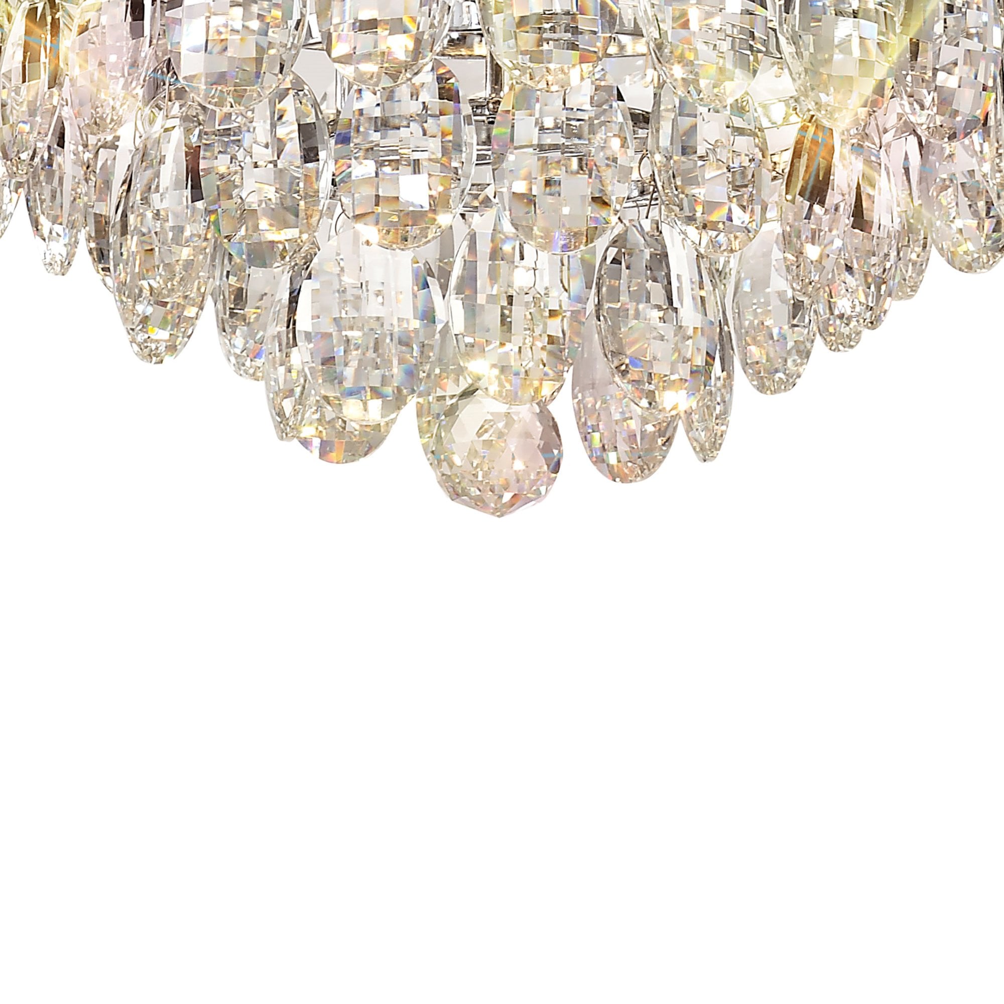 Diyas Coniston Pendant 6 Light E14 - Polished Chrome/Crystal