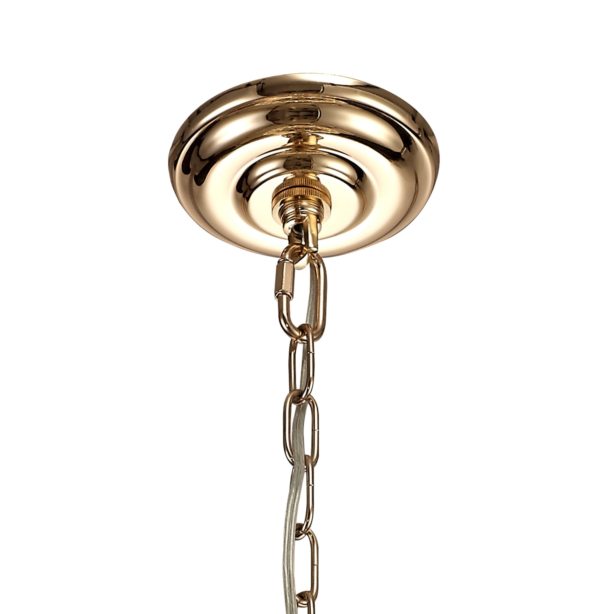 Diyas Coniston Pendant 3 Light E14 - French Gold/Crystal