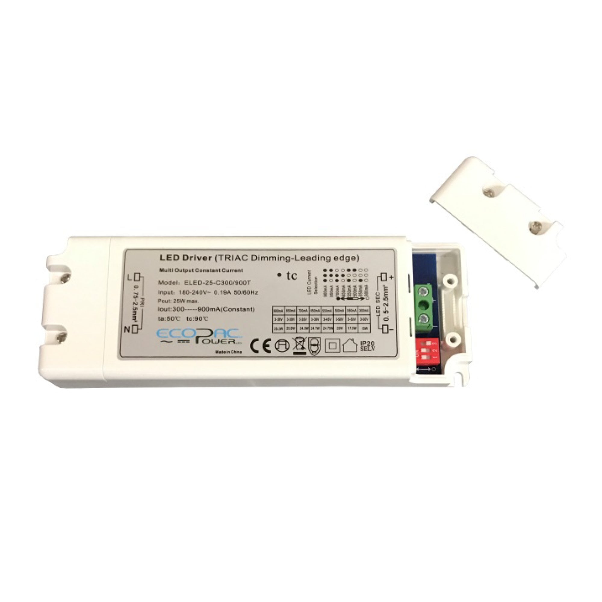 Mains Dimmable Driver T-ELED-20P-C250-700 - 350mA/700mA